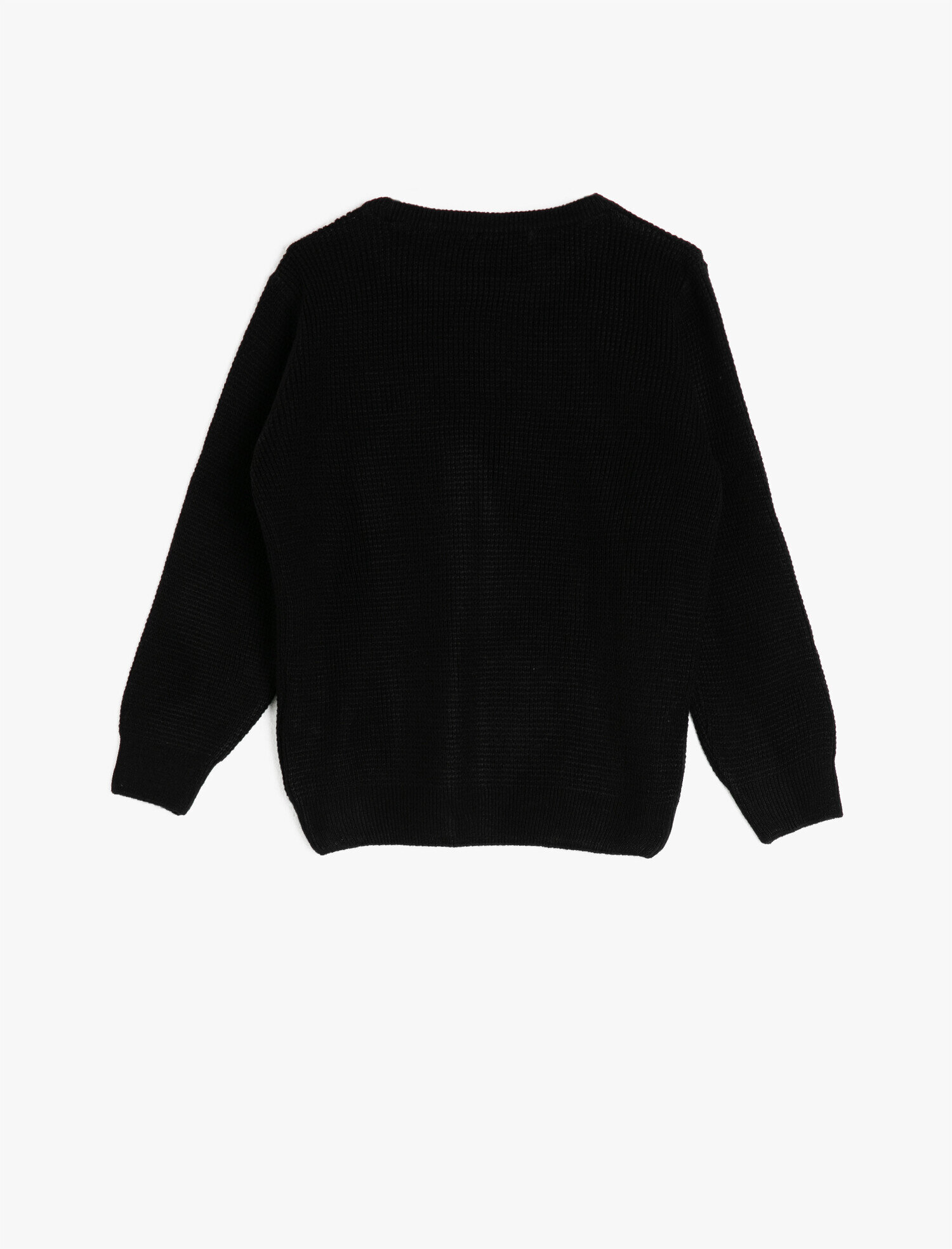  Erkek Çocuk Pamuklu Bisiklet Yaka Atatürk İmzası Baskılı Triko Kazak