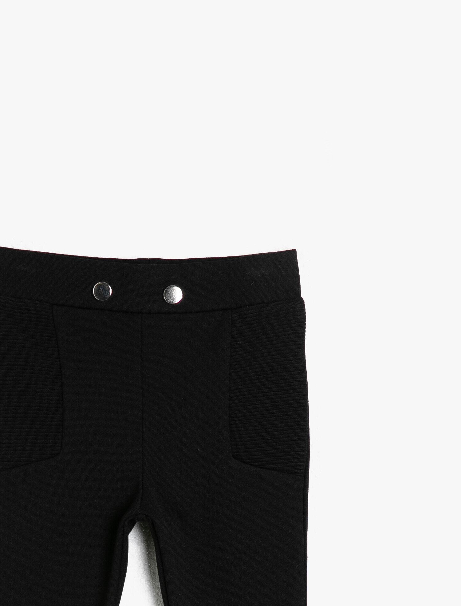  Kız Bebek Esnek Yumuşak Kumaştan Düğmeli  Uzun Boy Tayt