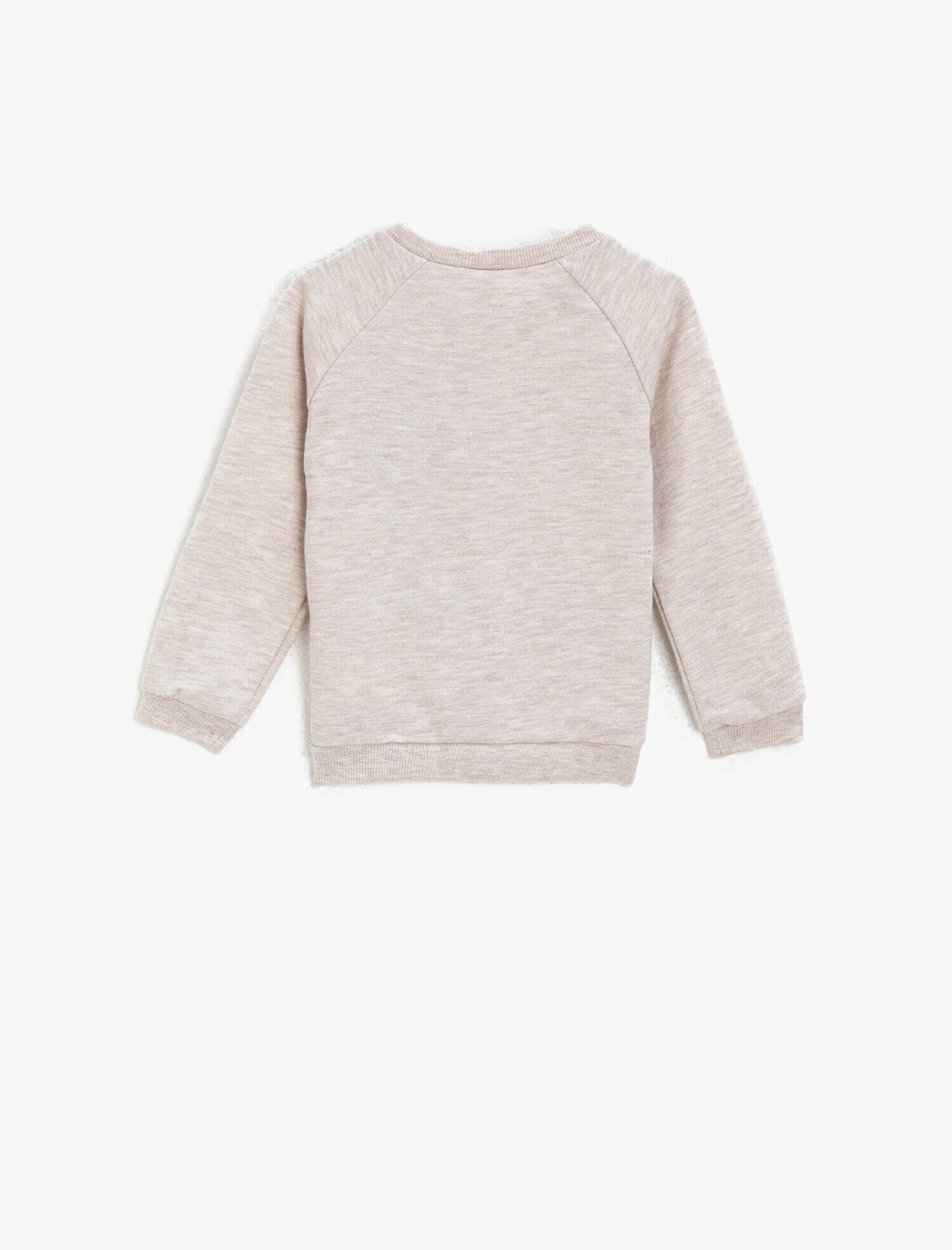 Kız Bebek Baskılı Bisiklet Yaka Sweatshirt