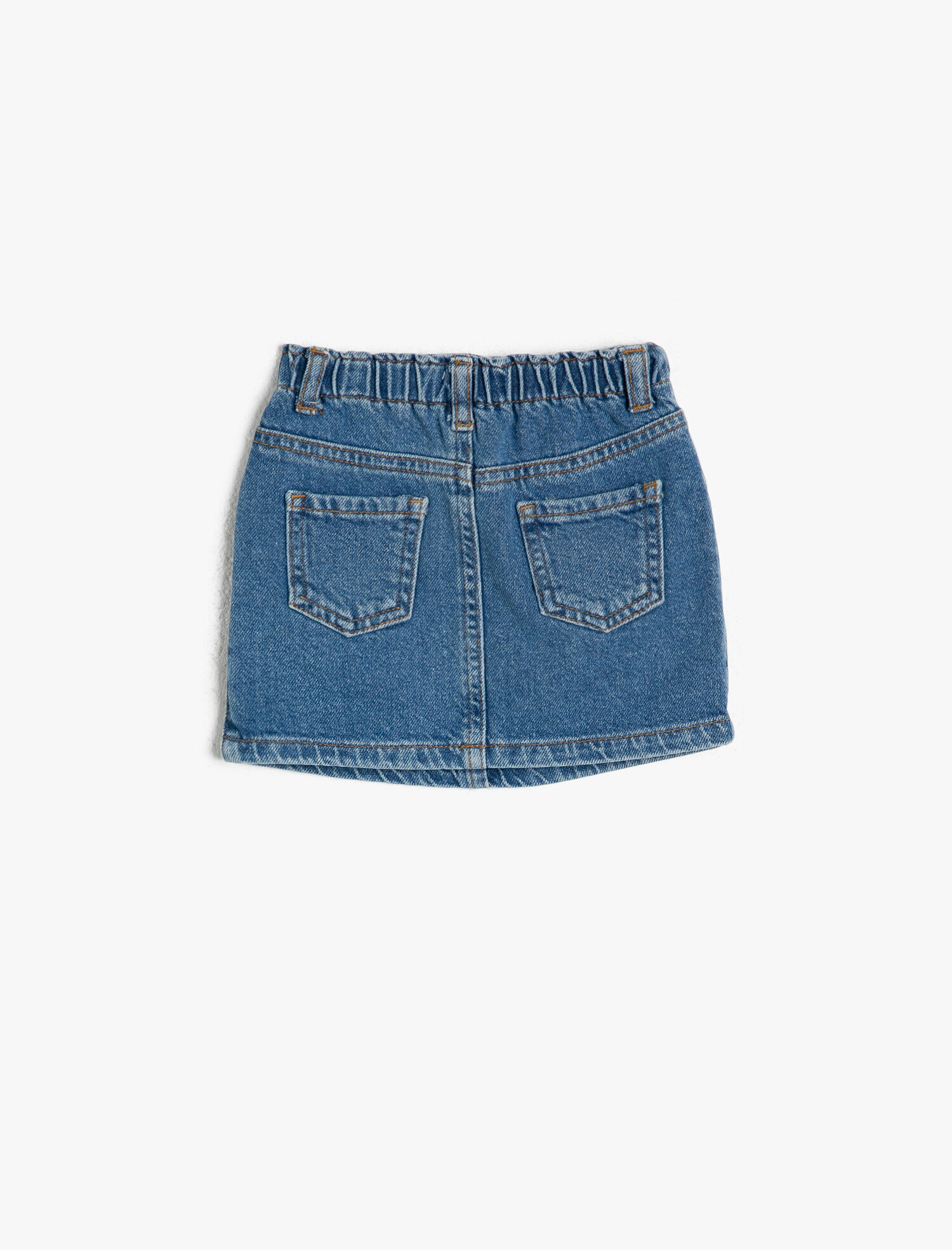  Kız Bebek Cep Detaylı Jean Etek