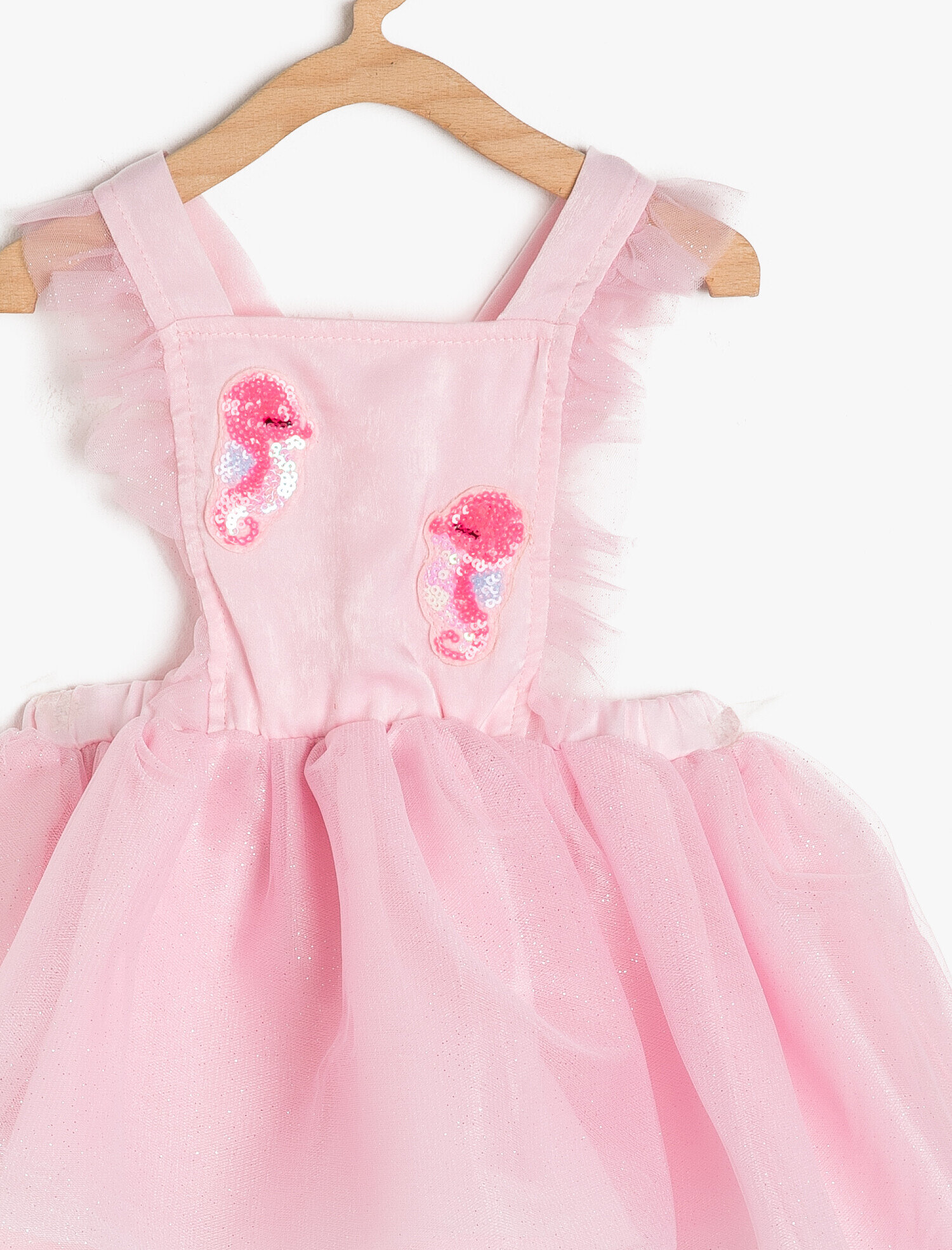  Kız Bebek Pul Detaylı Elbise