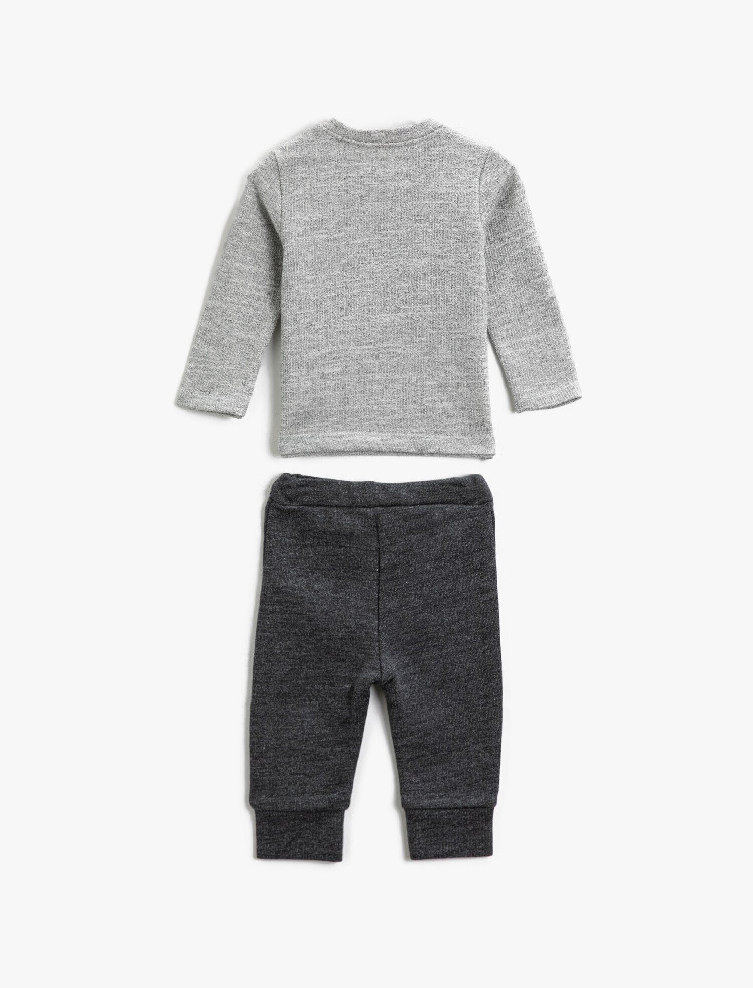 Erkek Bebek Baskılı Takım Pamuklu Bibaby