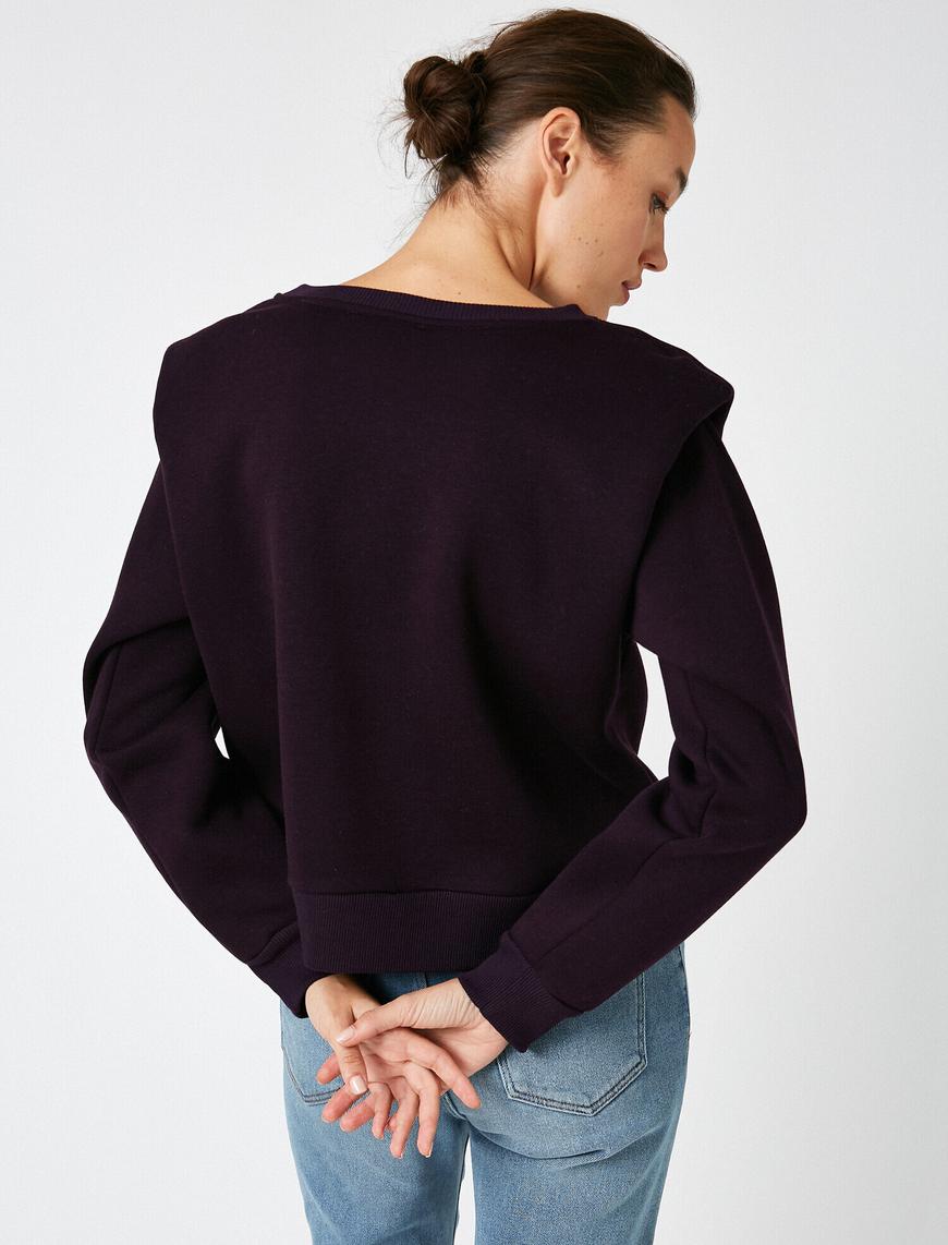   Vatkalı Pullu Sweatshirt