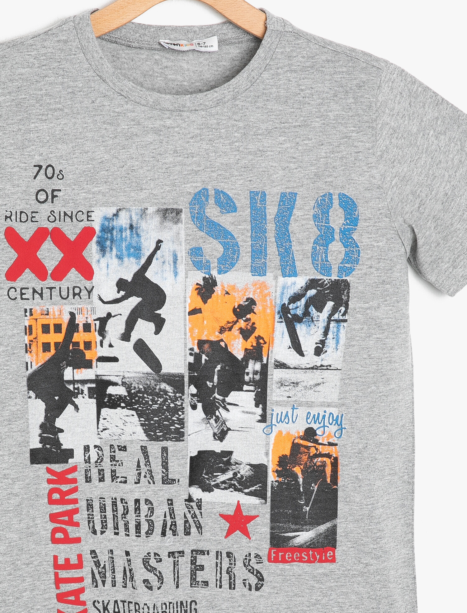  Erkek Çocuk Baskılı Tişört Kısa Kollu