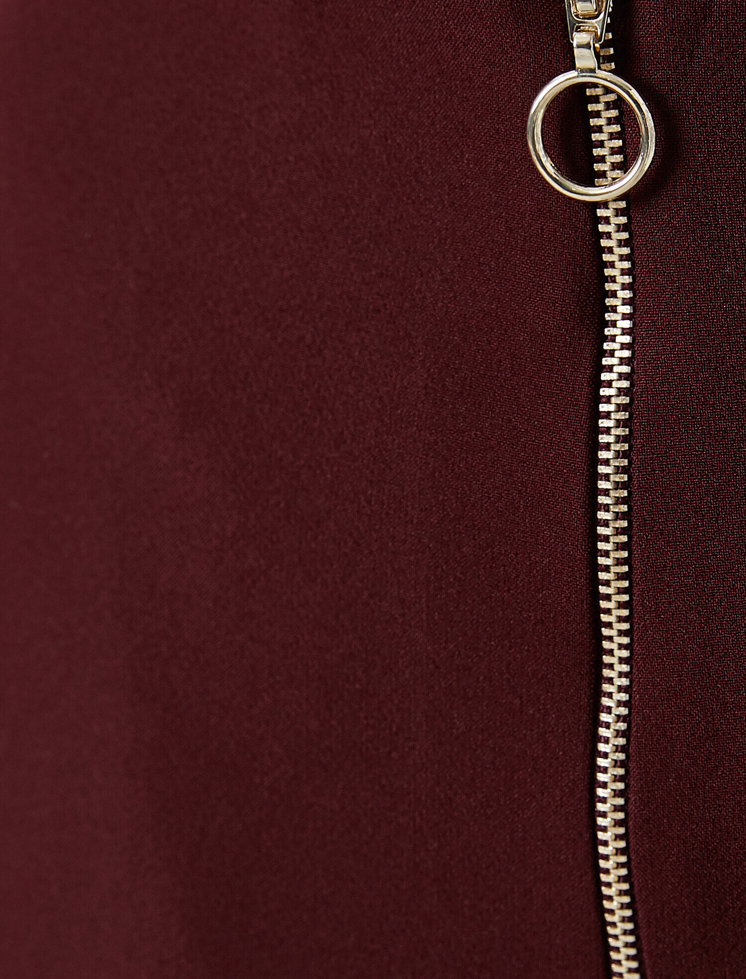   Fermuarlı Crop Pantolon