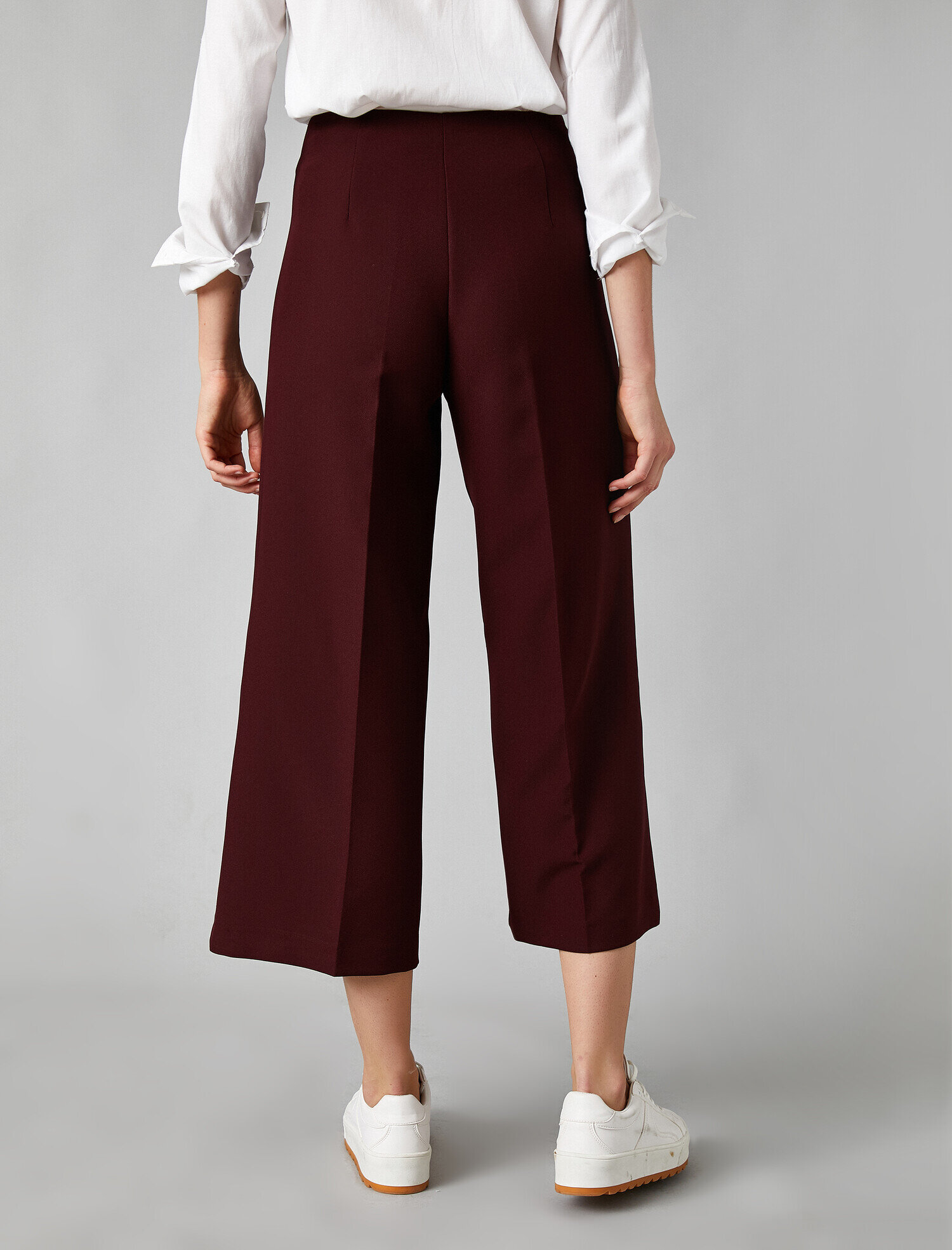   Fermuarlı Crop Pantolon