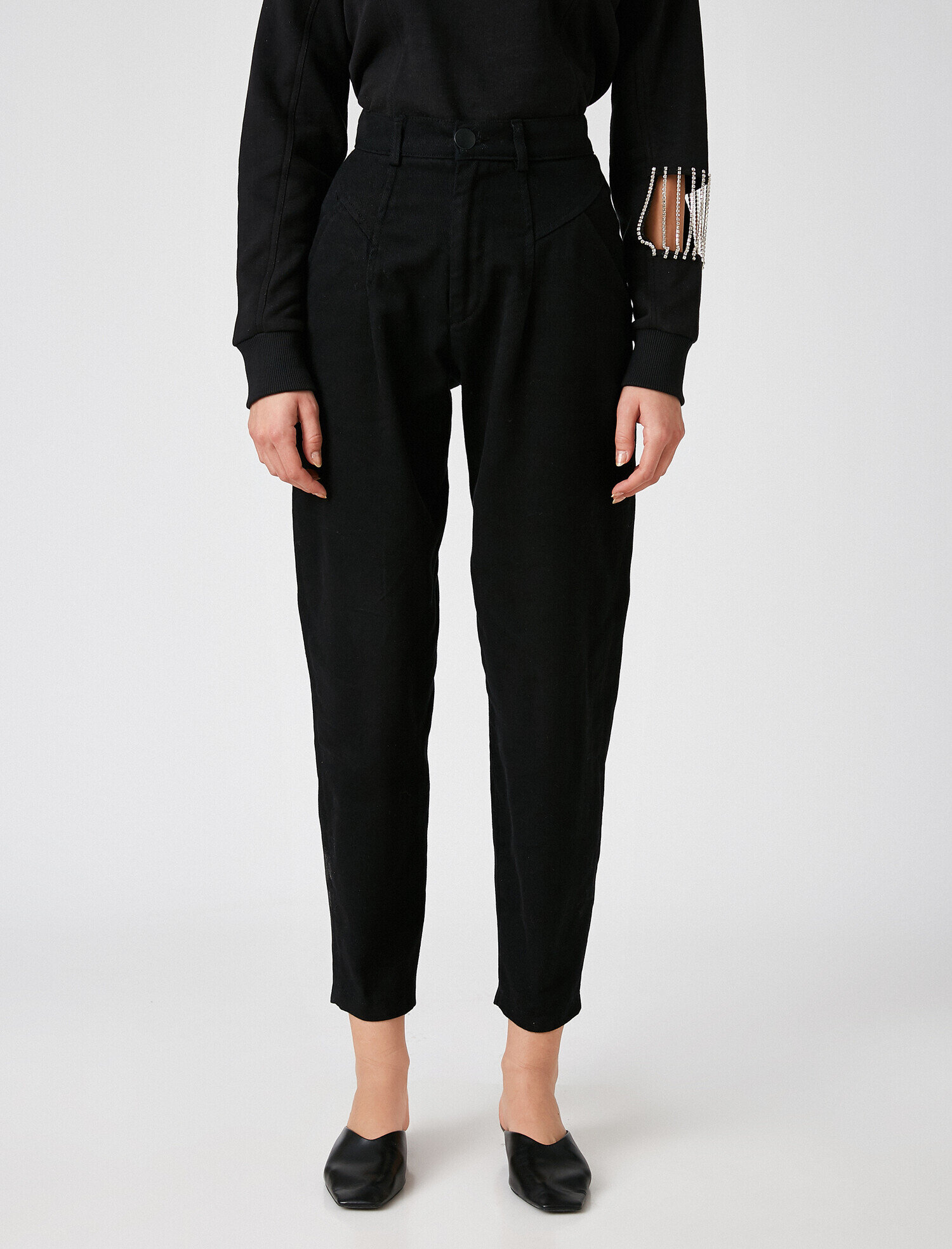   Pamuklu Mom Pantolon