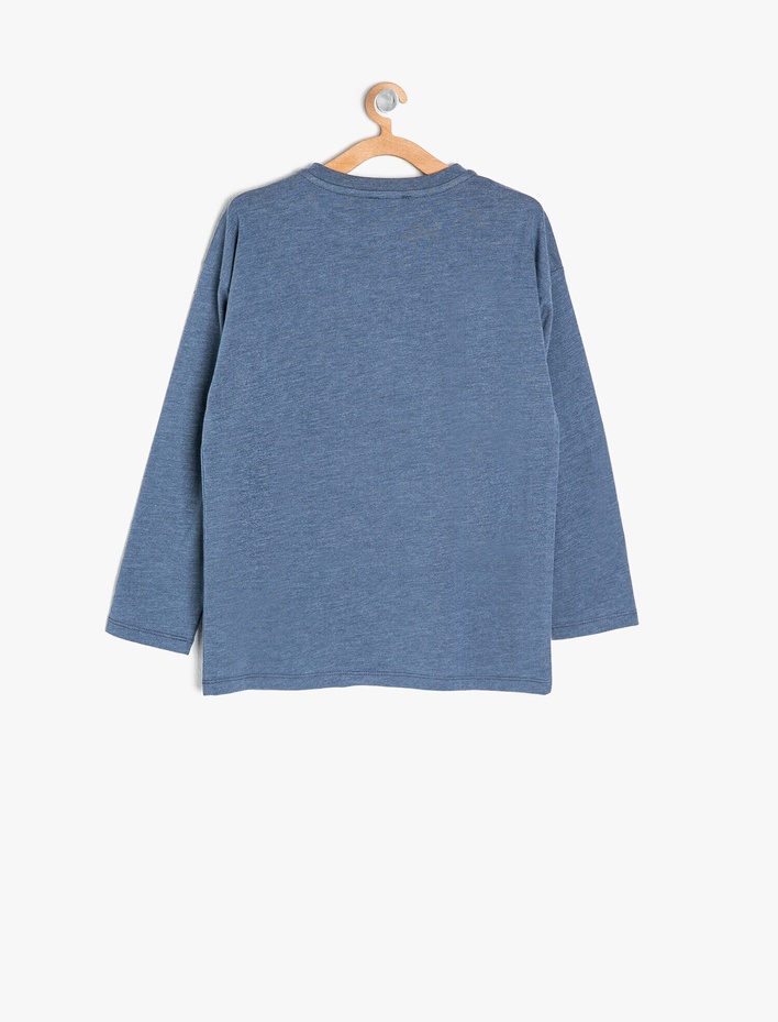 Erkek Çocuk Baskılı Sweatshirt Uzun Kollu