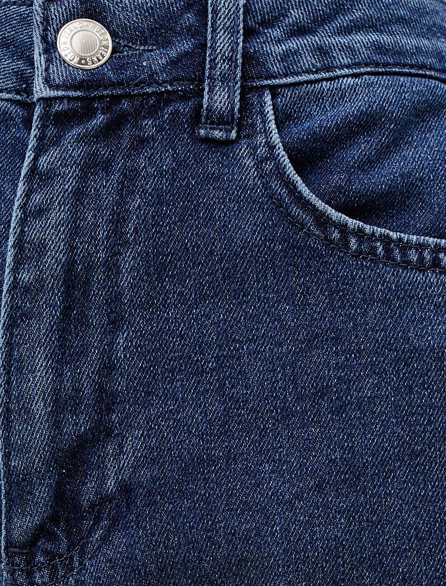   Jogger Jean - Yüksek Bel Rahat Kesim Paçası Lastikli Pantolon