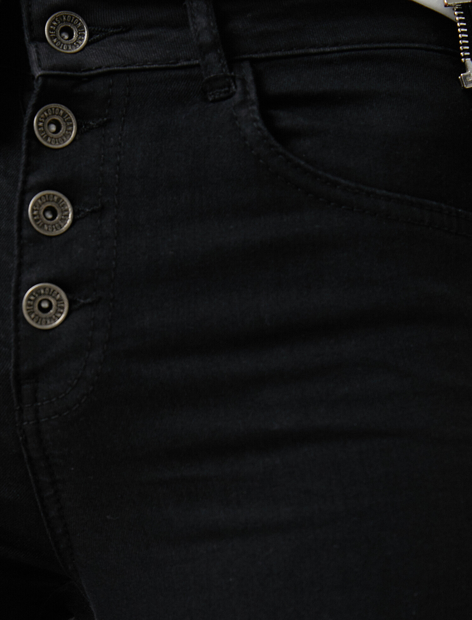   Pamuklu Slim Fit Carmen Jean Pantolon- Yüksek Bel Dar Kesim Dar Paça Pantolon