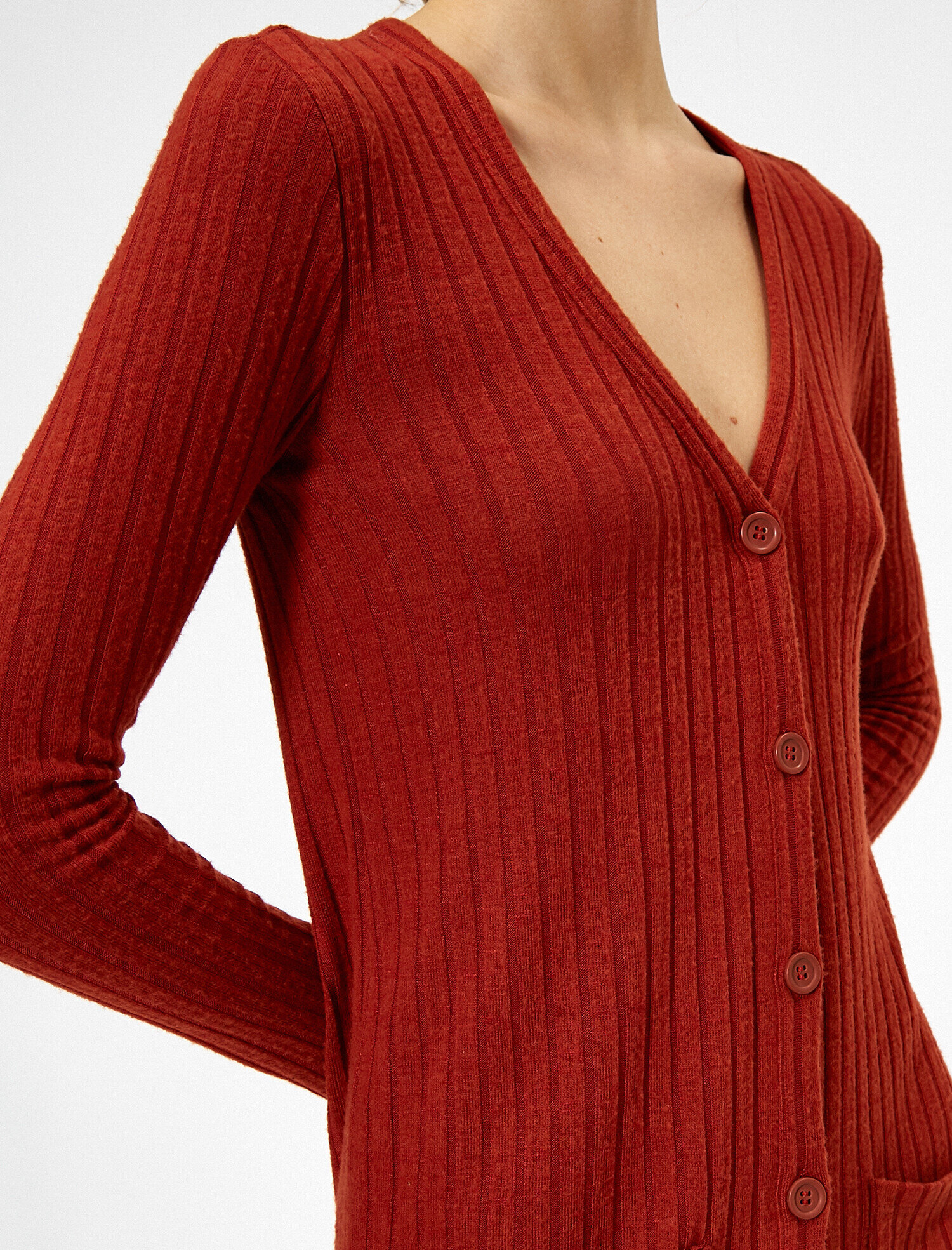   Düğme Detaylı Hırka