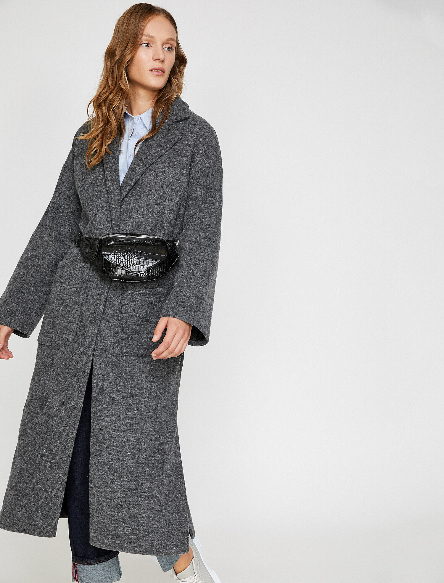  Kadın Deri Görünümlü Bel Çantası