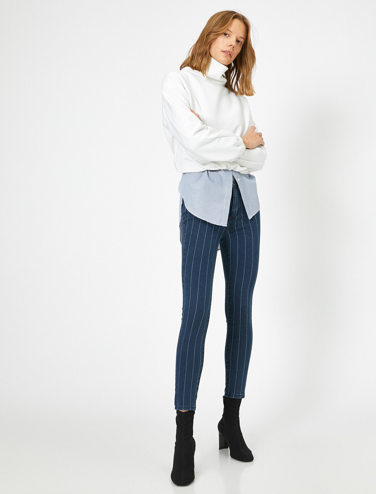   Skinny Fit Jean -Yüksek Bel Dar Kesim Dar Paça Pantolon