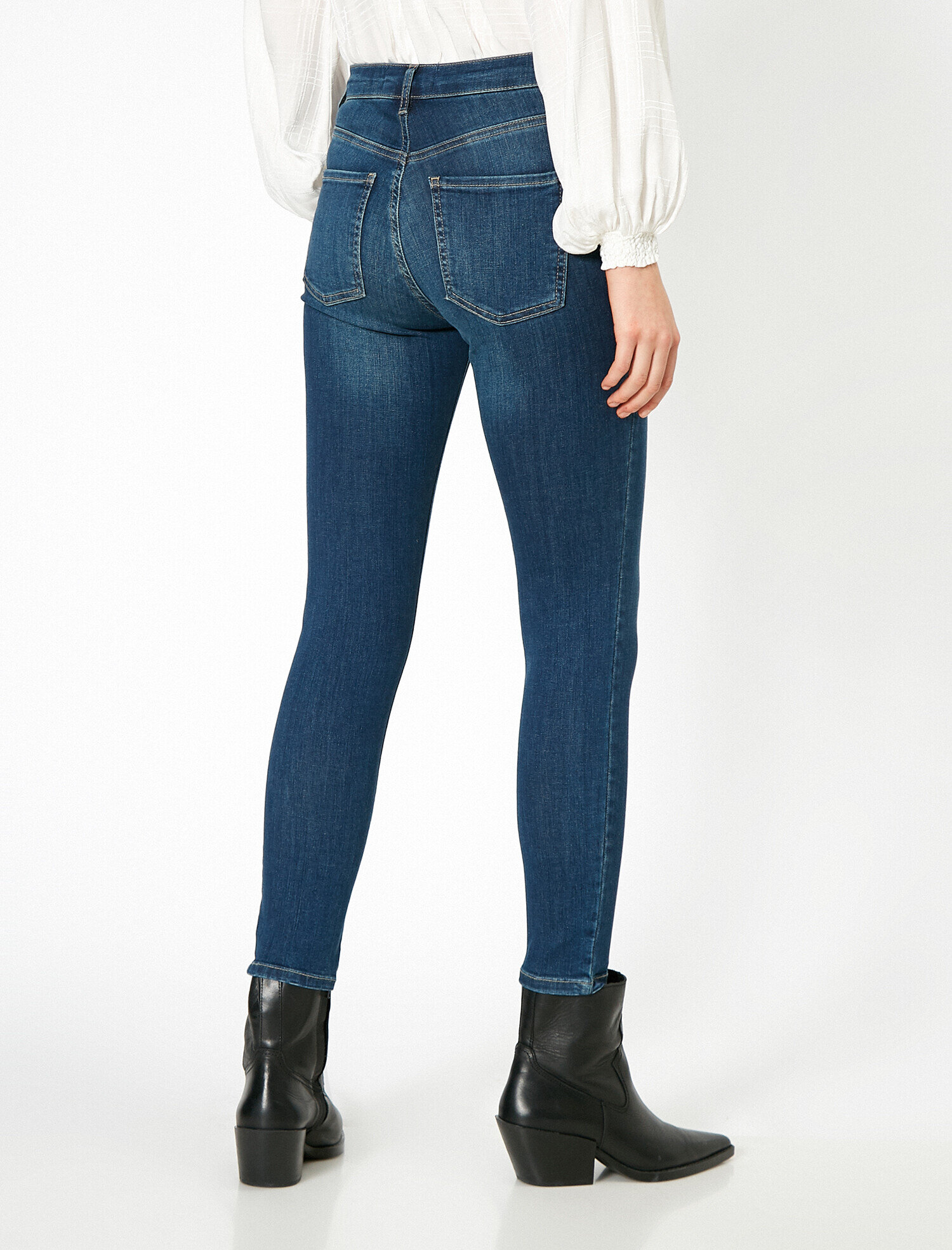   Carmen Jean - Yüksek Bel Dar Kesim Dar Paça Pantolon