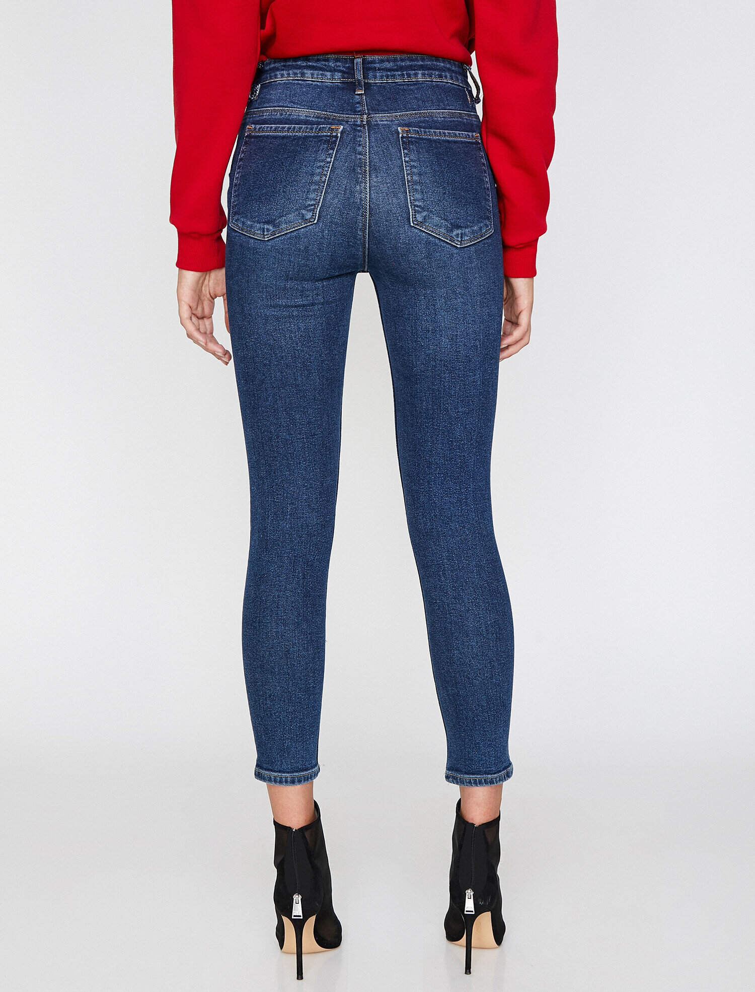   Carmen Jean - Yüksek Bel Dar Kesim Dar Paça Pantolon