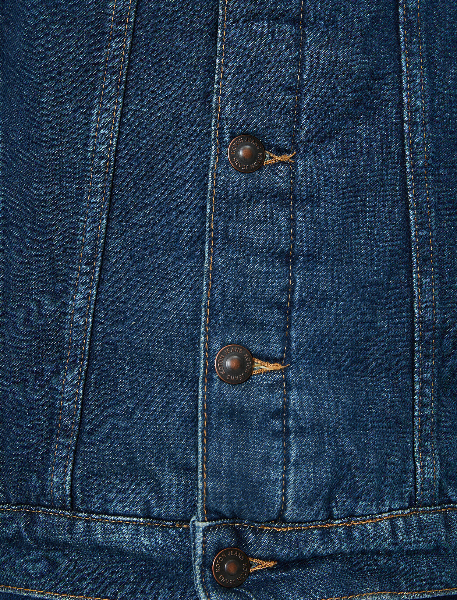   Yakası Suni Kürk Detaylı Jean Ceket