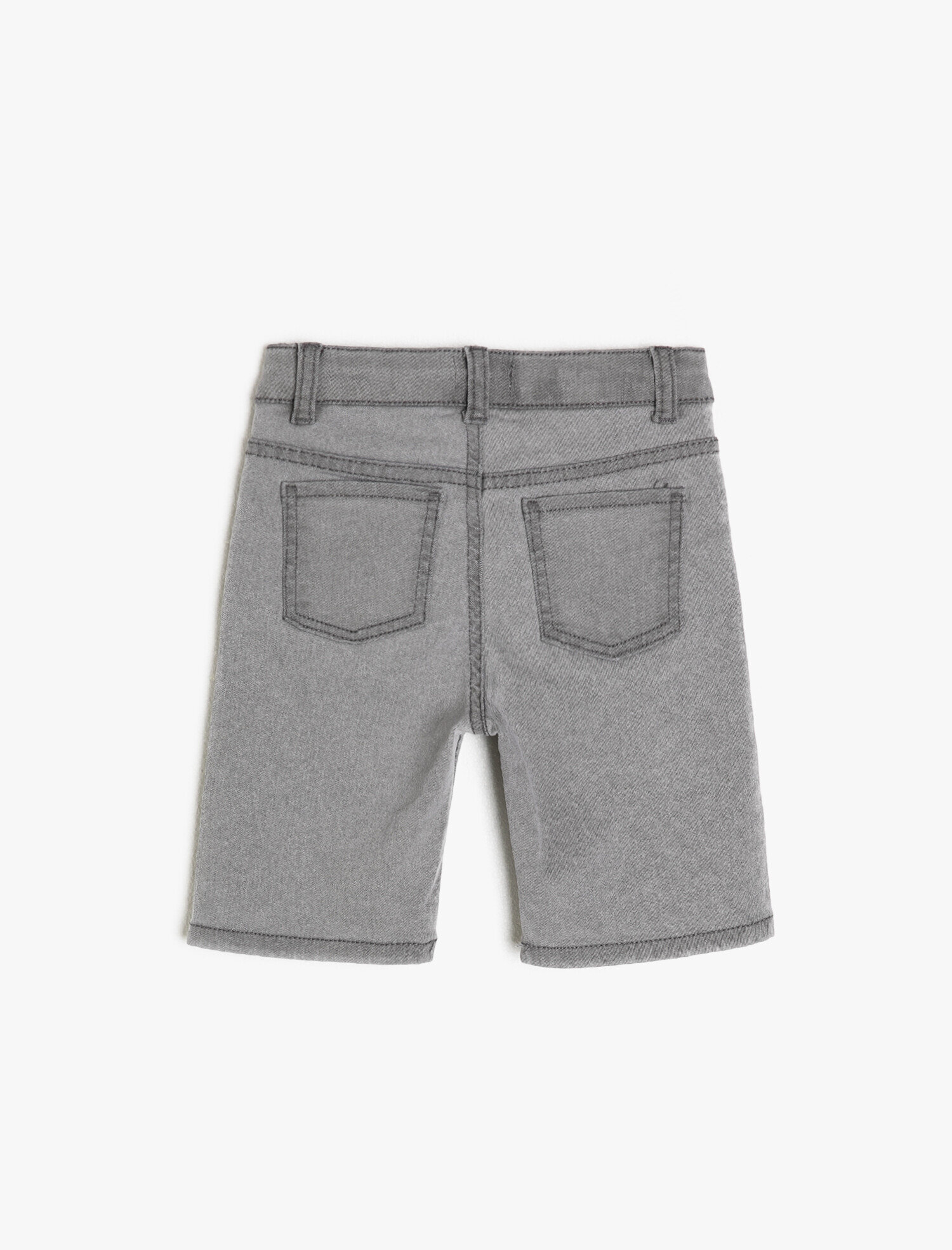  Erkek Çocuk Kot Şort Diz Üstü Cepli