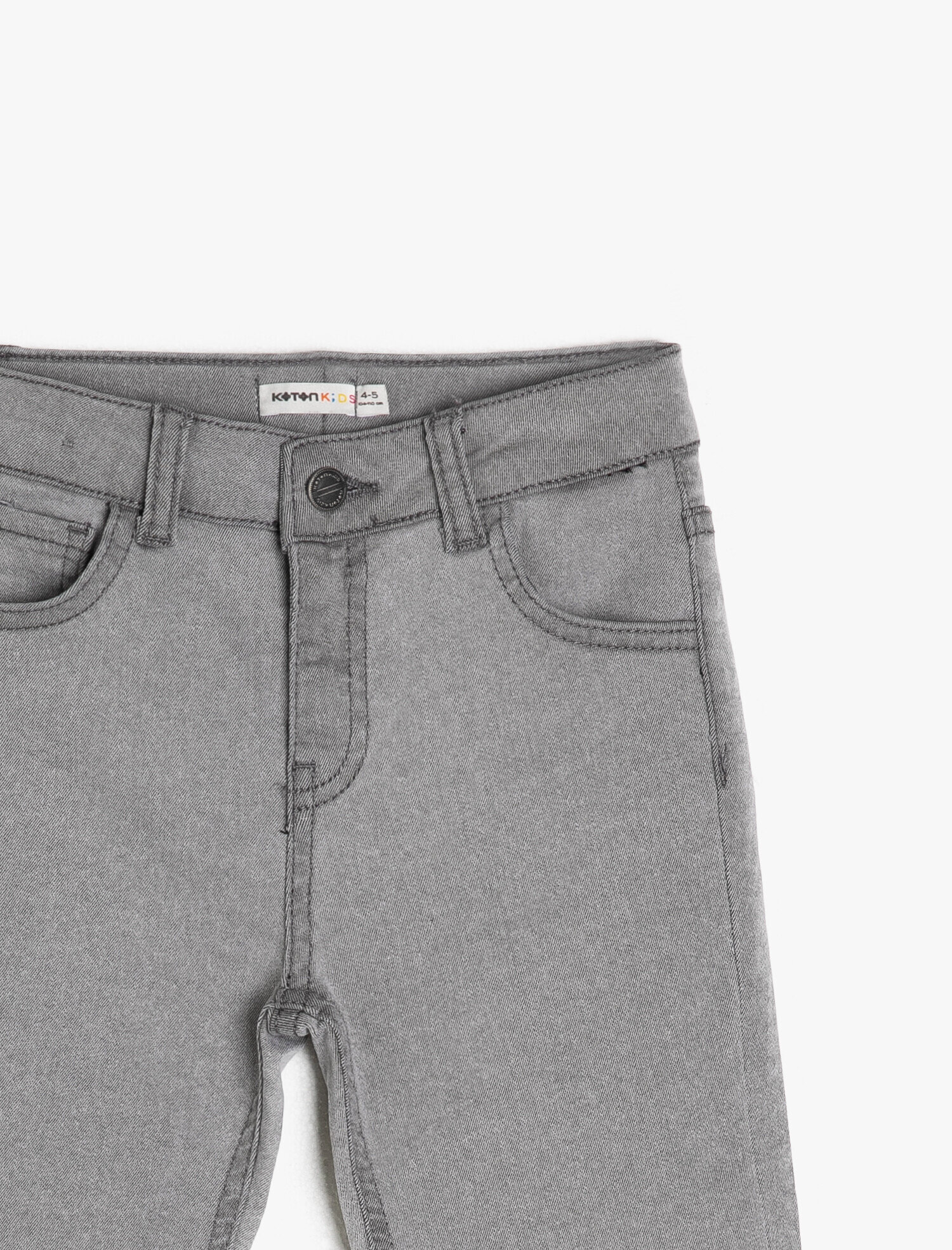  Erkek Çocuk Kot Şort Diz Üstü Cepli