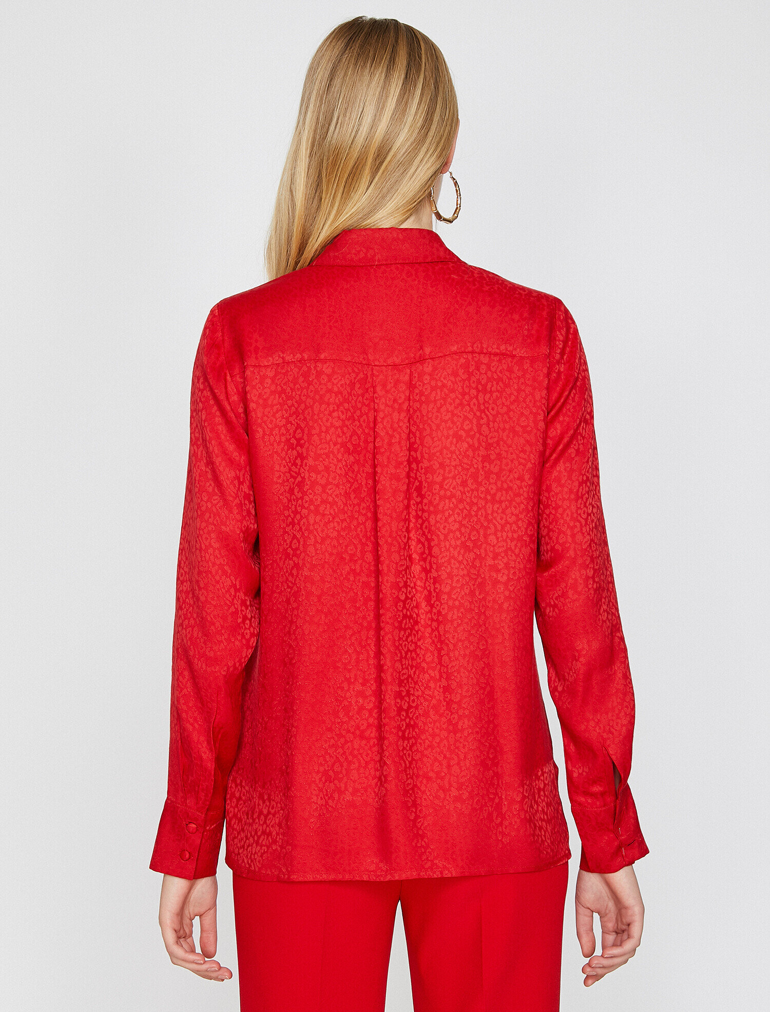   Leopar Desenli Gömlek