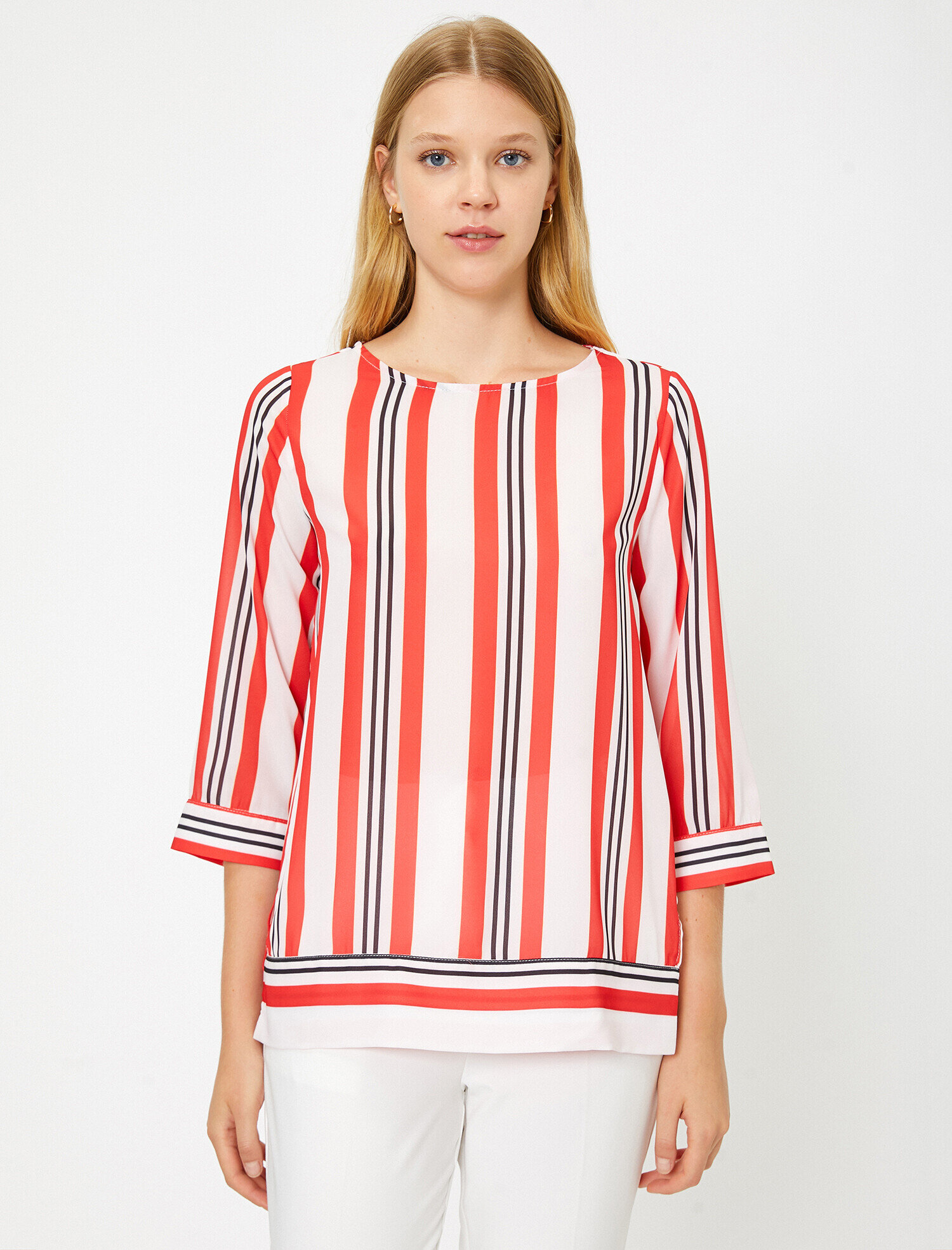   Çizgili Bluz