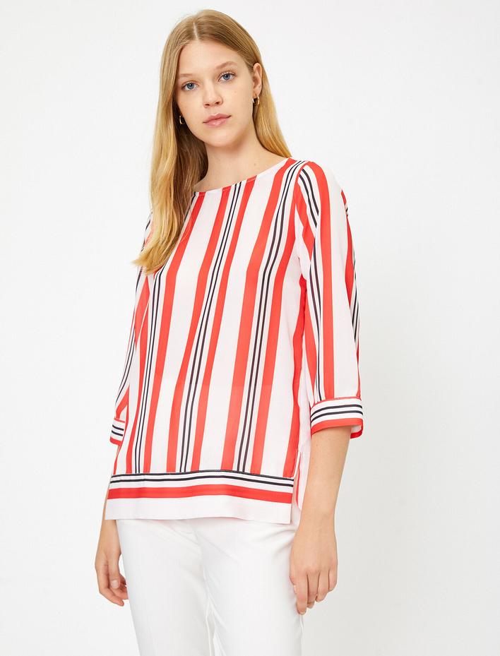  Çizgili Bluz