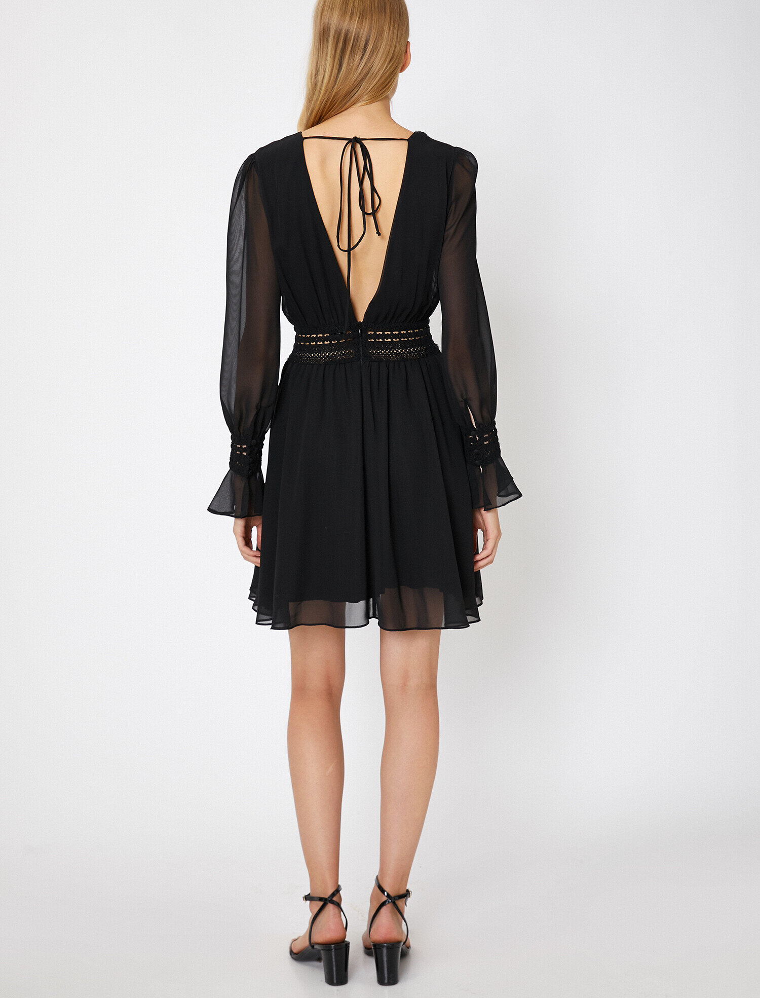   Dantel Detaylı Abiye Elbise