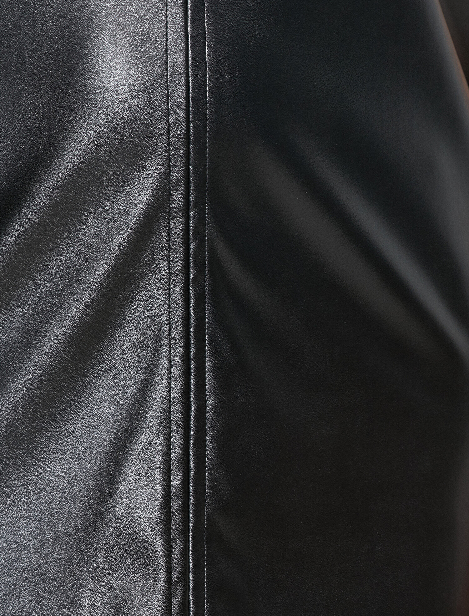   Deri Görünümlü Elbise