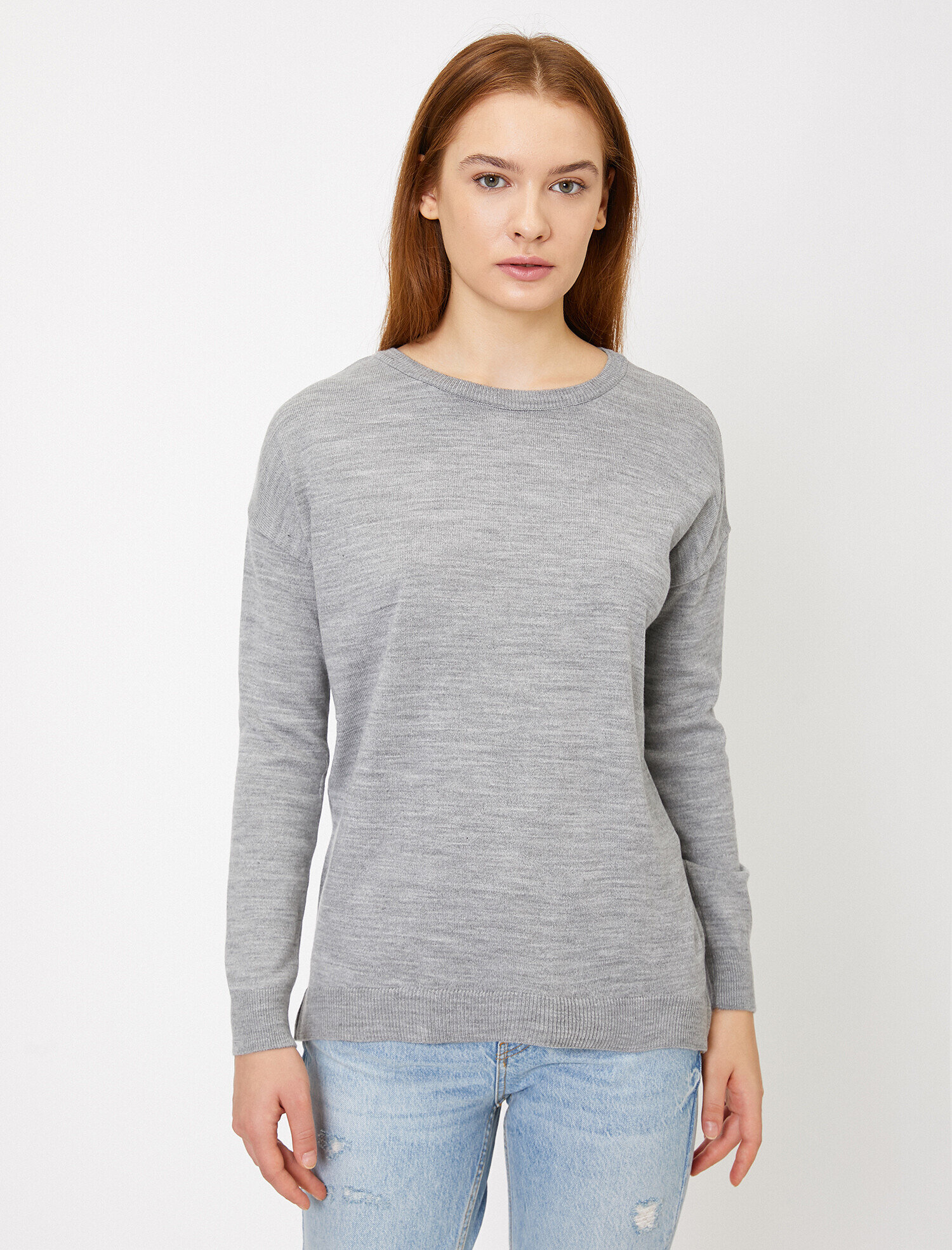   Bisiklet Yaka Triko Kazak