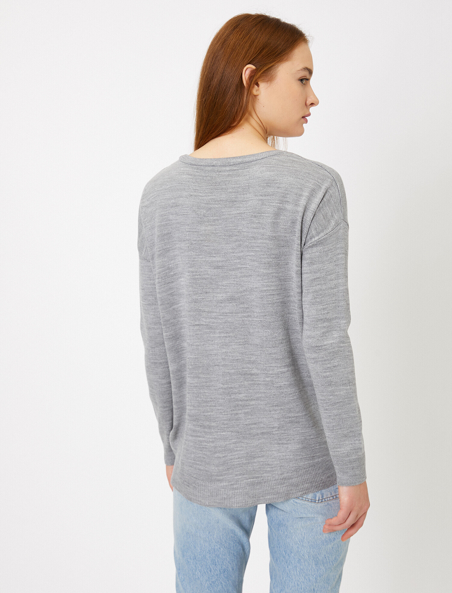   Bisiklet Yaka Triko Kazak