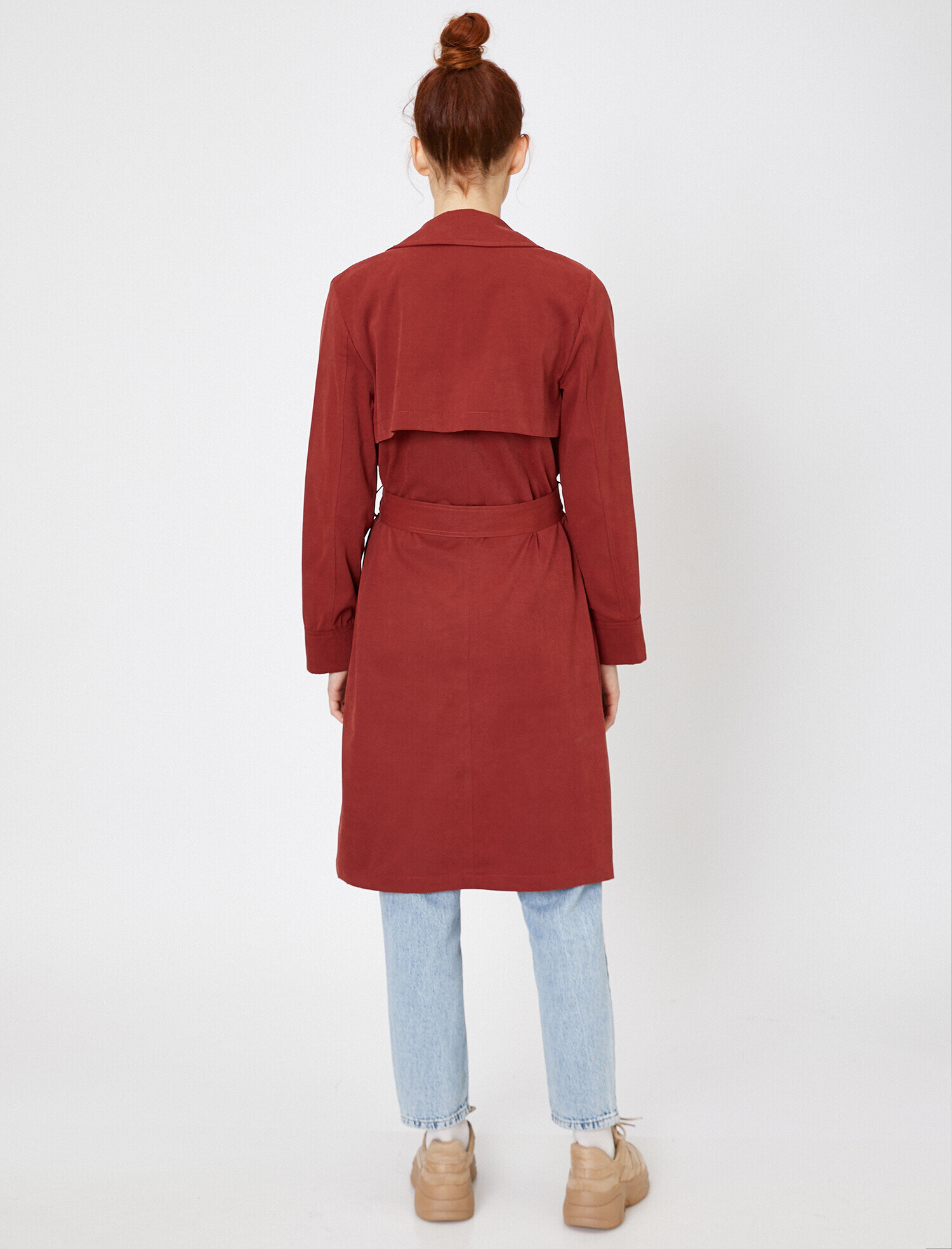   Cep Detaylı Trençkot