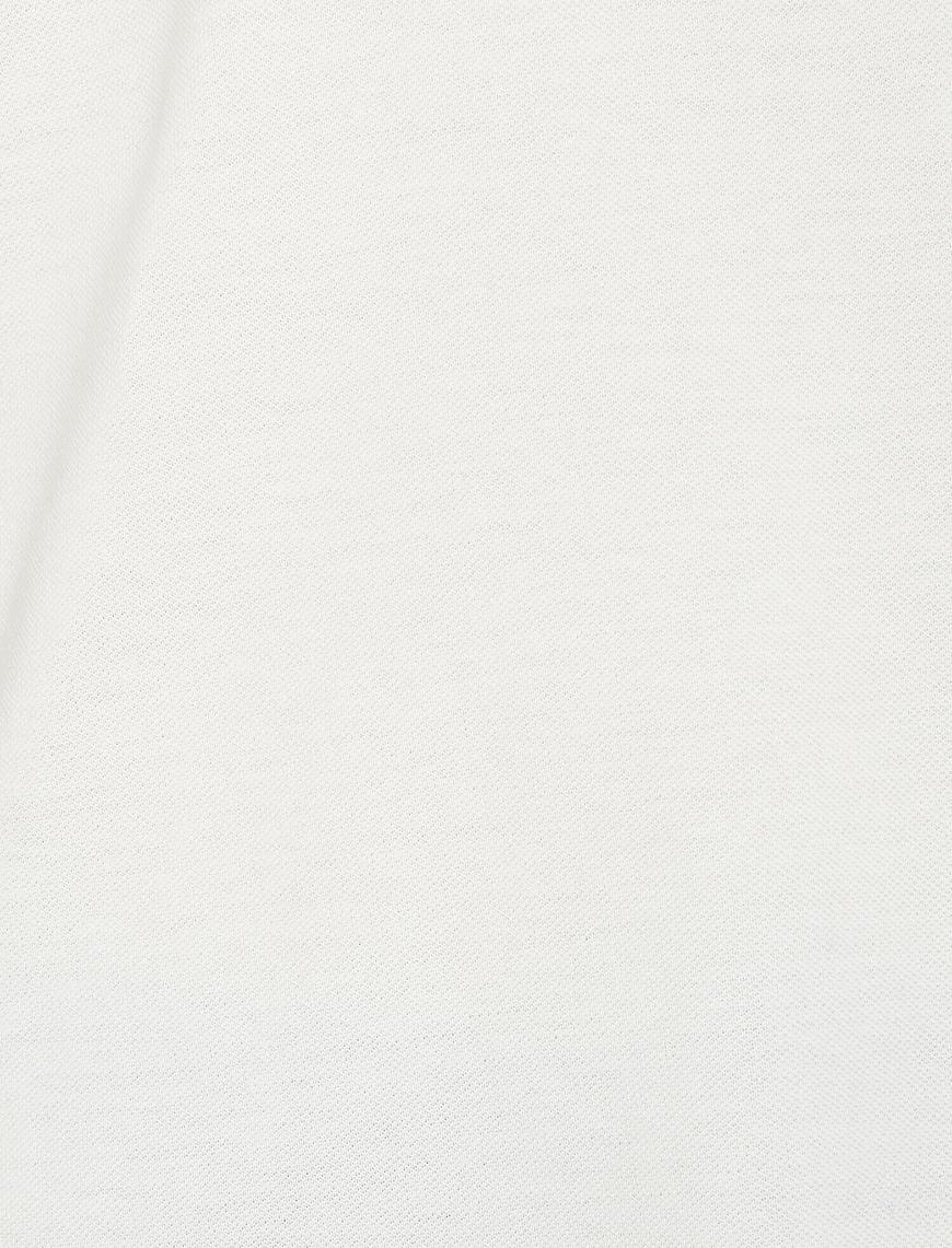   Polo Yaka Fermuar Detaylı Robalı Pike Kumaş Slim Fit Tişört