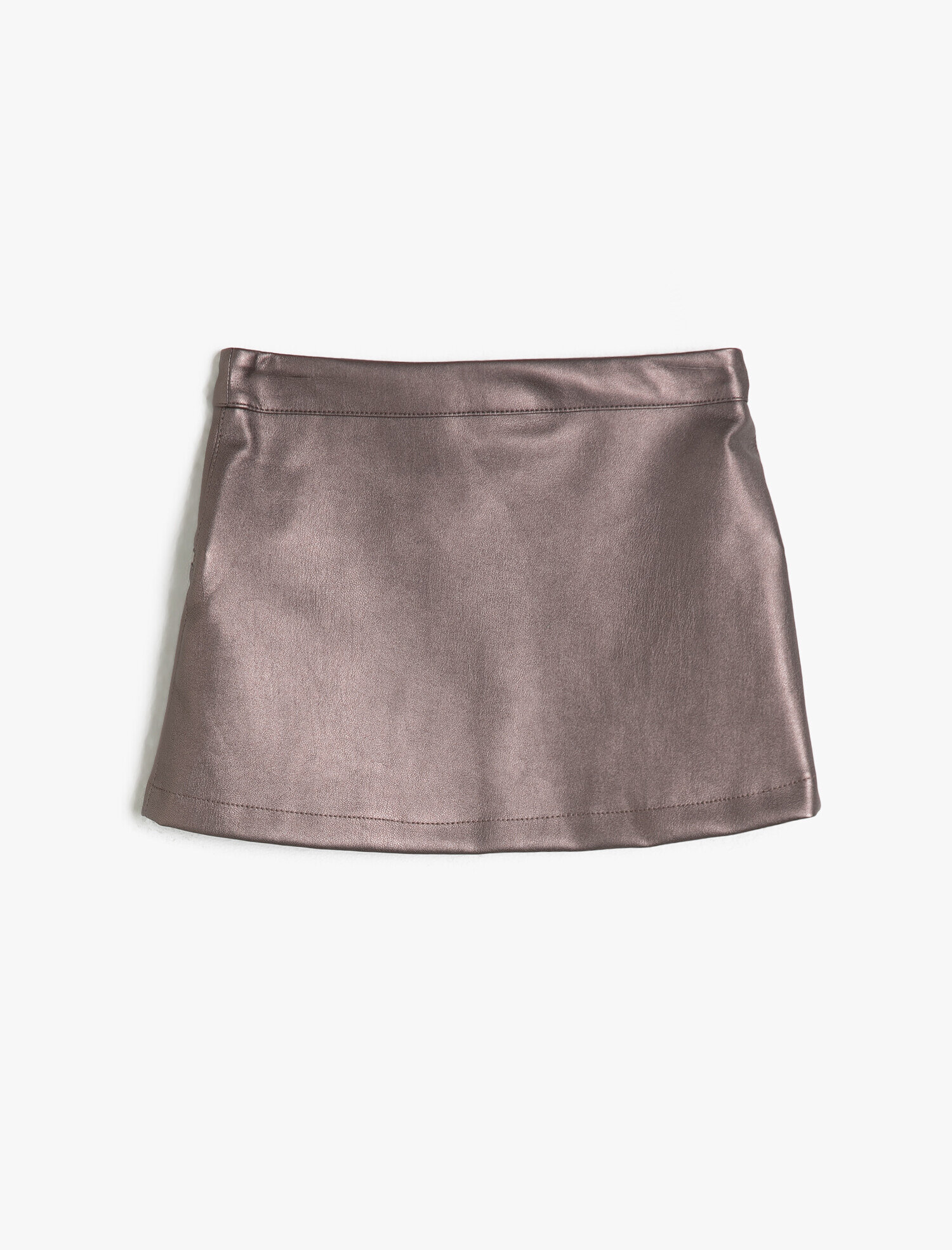  Kız Çocuk Deri Görünümlü Etek