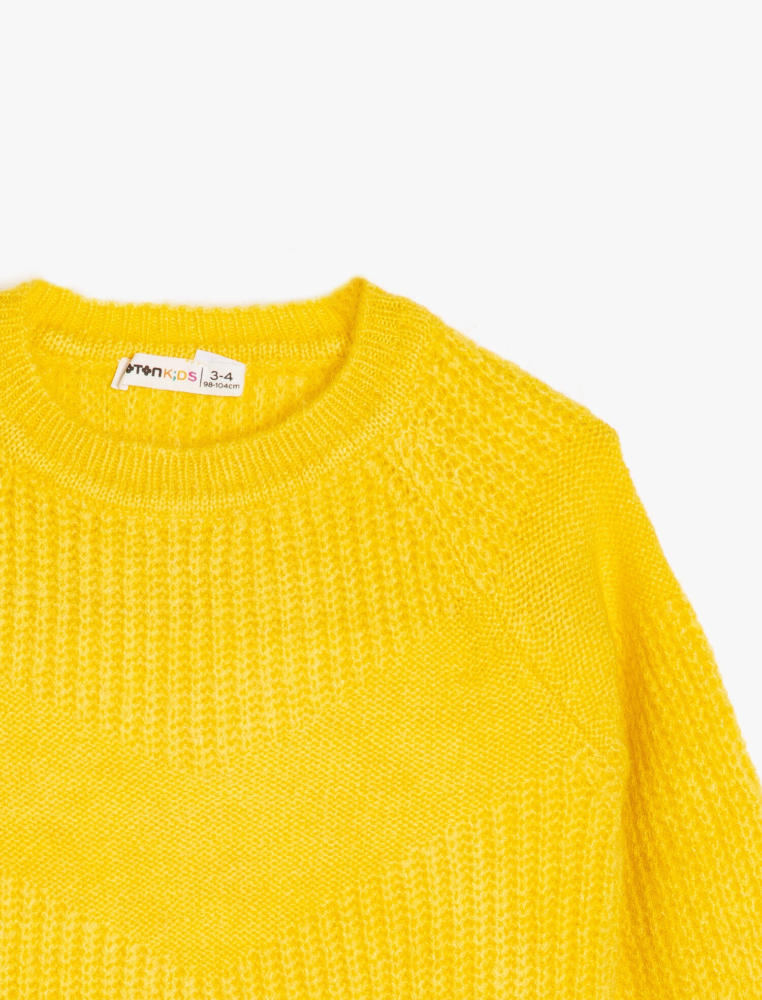  Kız Çocuk Örgülü Triko Kazak