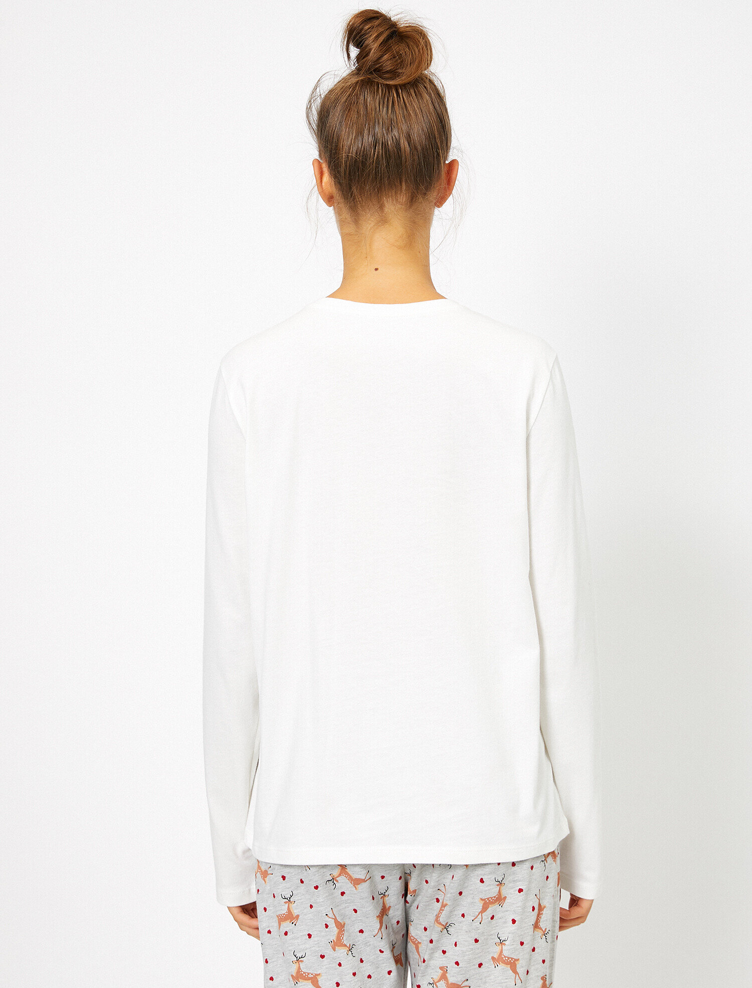   Yılbaşı Temalı Pijama Seti Baskılı