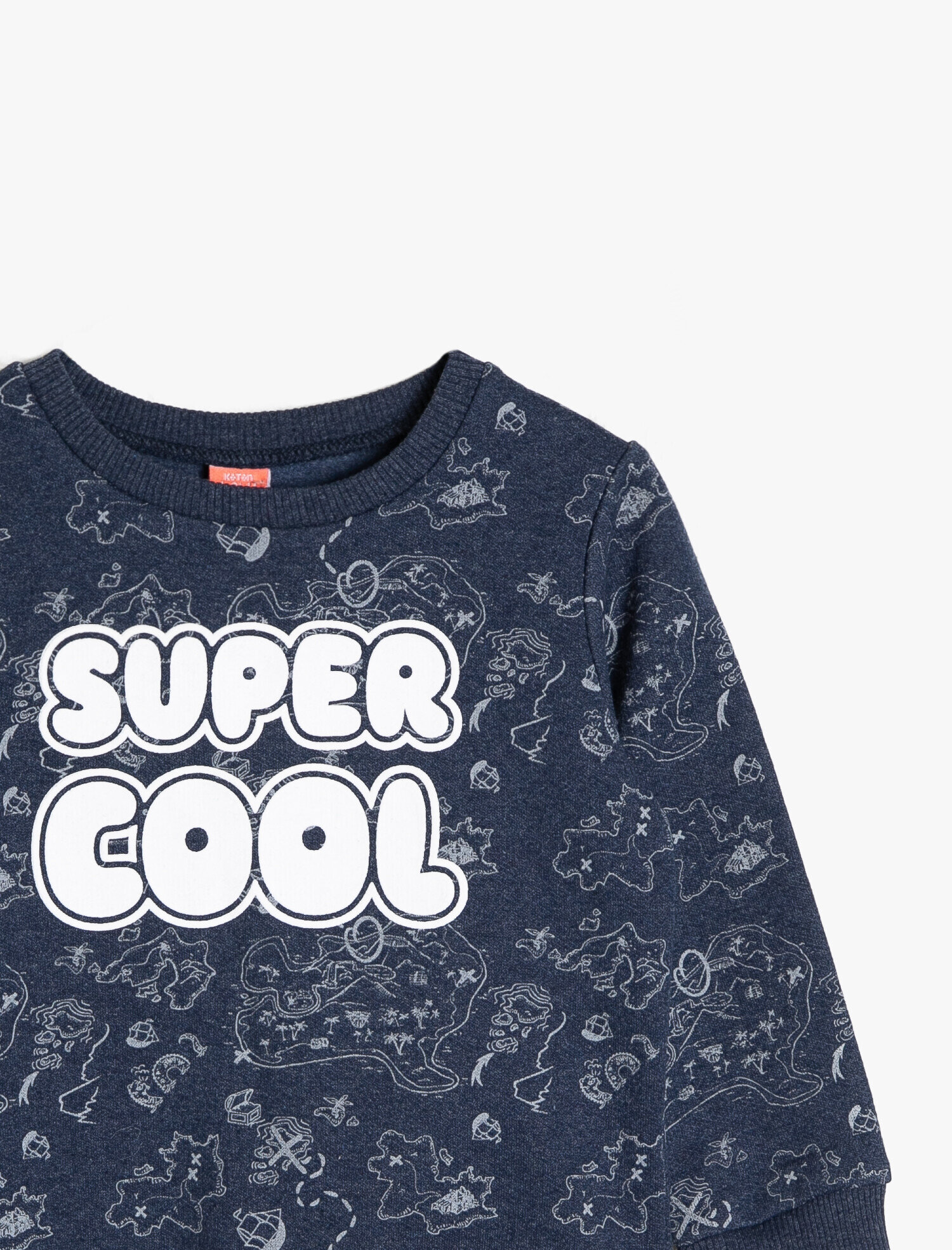  Erkek Bebek Yazılı Baskılı Sweatshirt