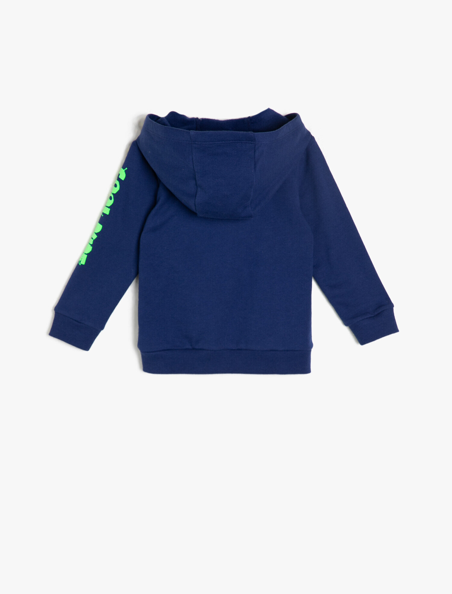 Erkek Bebek Kapüşonlu Sweatshirt Fermuarlı Baskılı