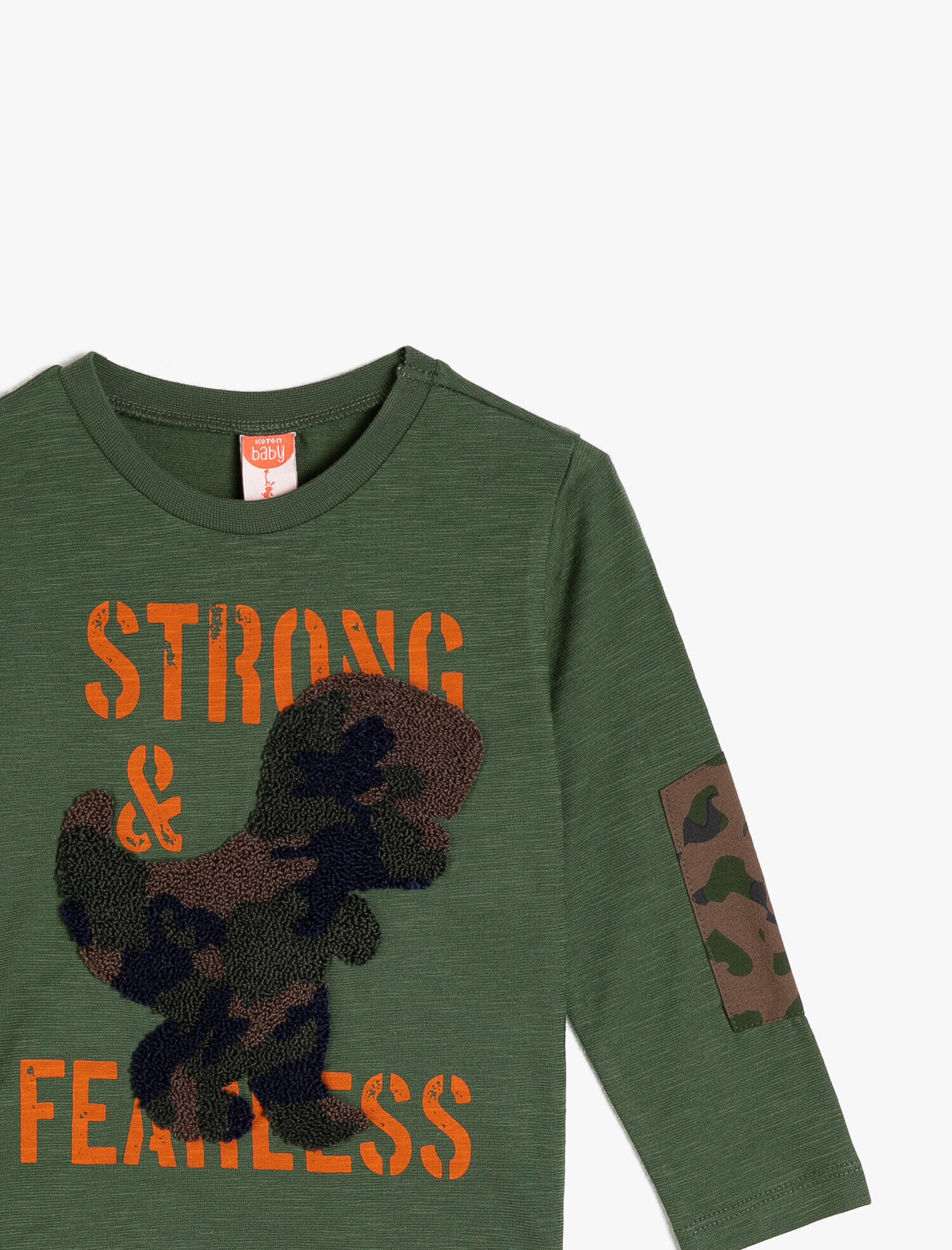Erkek Bebek Yazılı Baskılı Sweatshirt