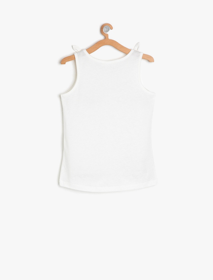 Kız Çocuk Yazılı Baskılı Atlet