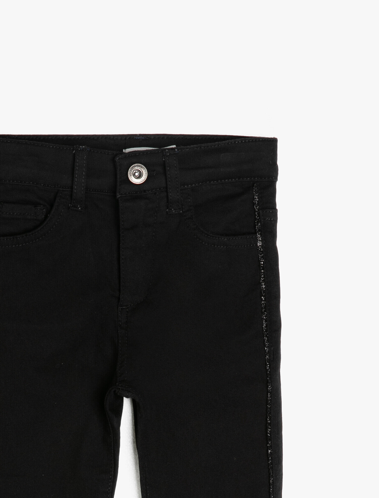  Kız Çocuk Pantolon Parlak Şerit Detaylı