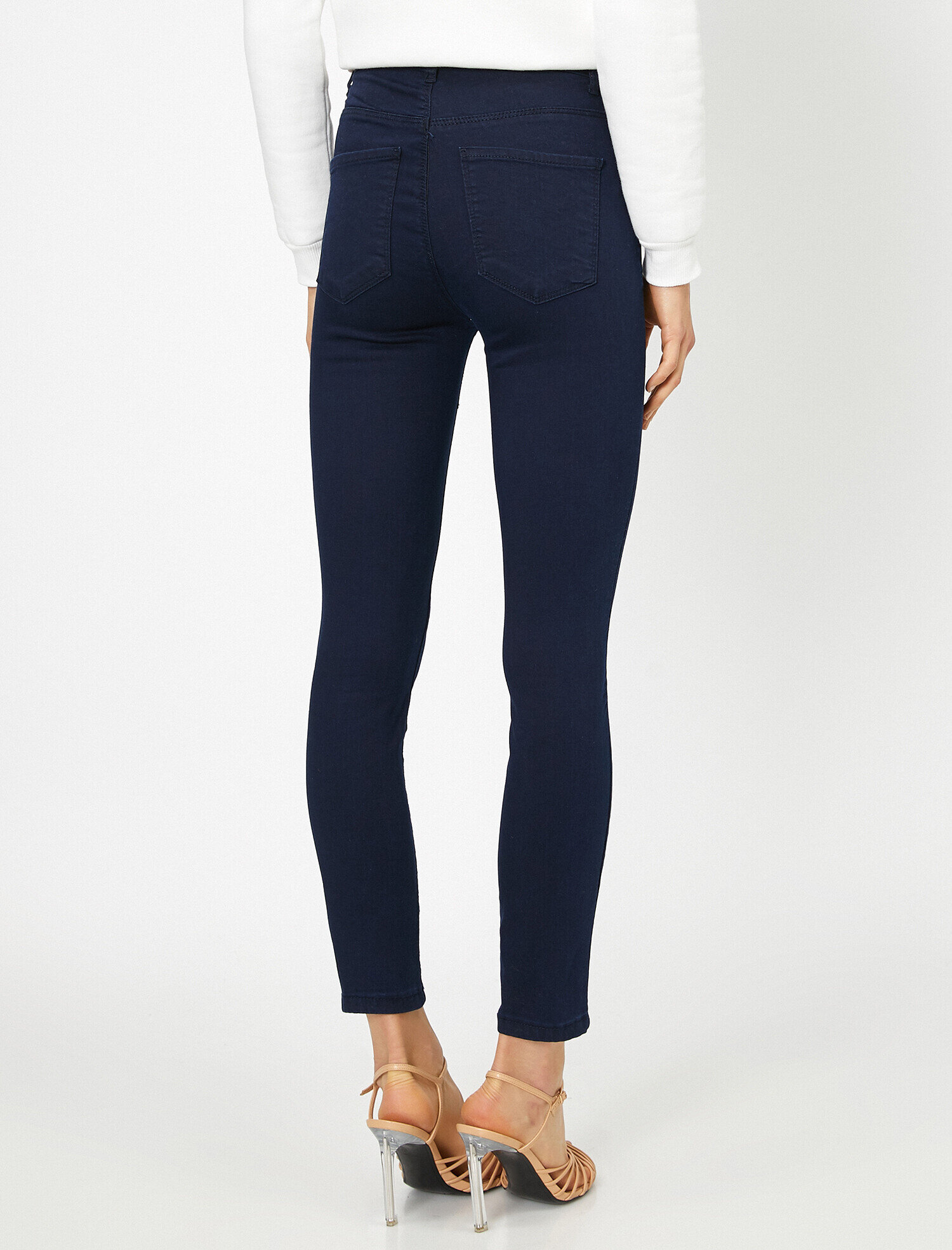   Carmen Jean - Yüksek Bel Dar Kesim Dar Paça Pantolon