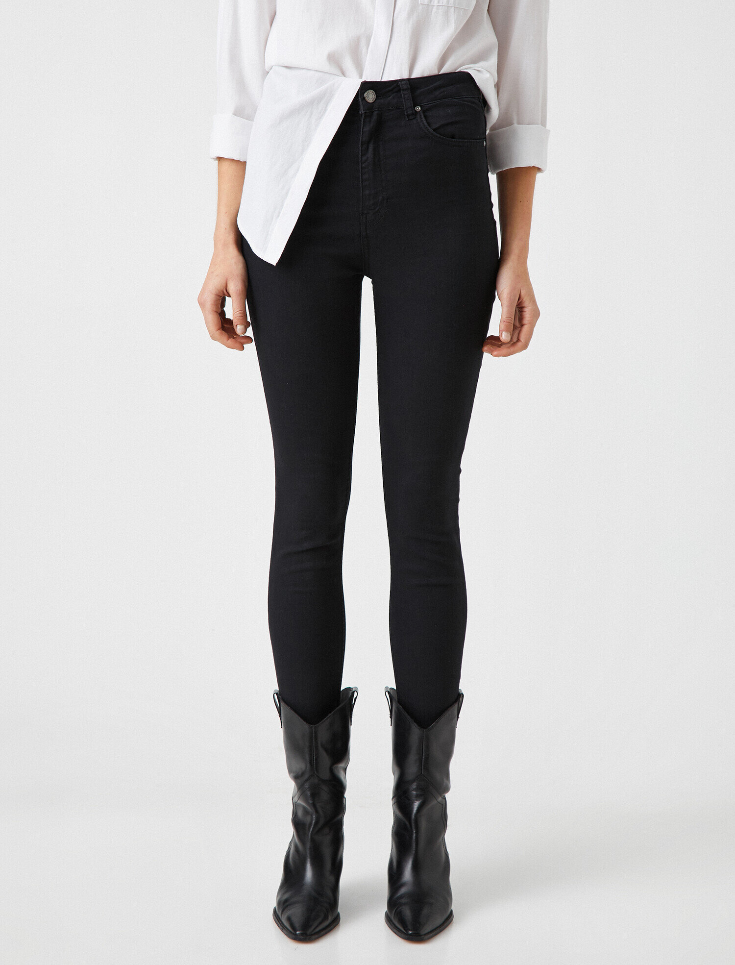   Taylor Jean - Ekstra Yüksek Bel Dar Kesim Dar Paça Pantolon