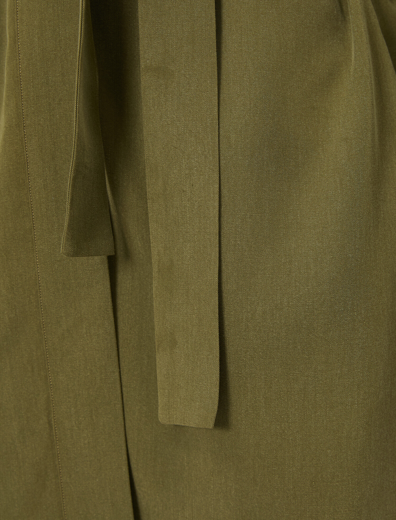   V Yaka Kolları Volanlı Uzun Kollu Beli Bağlamalı Kimono