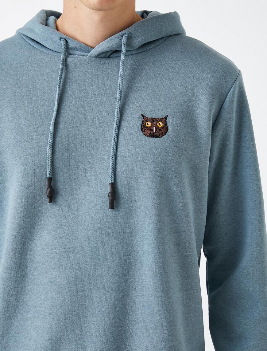   Baykuş İşlemeli Sweatshirt