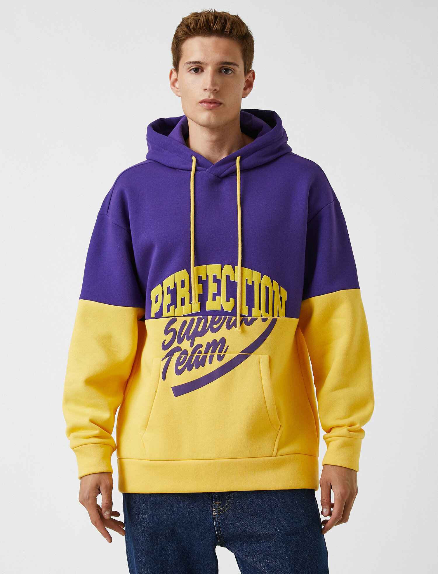   Oversize Yazı Baskılı Sweatshirt