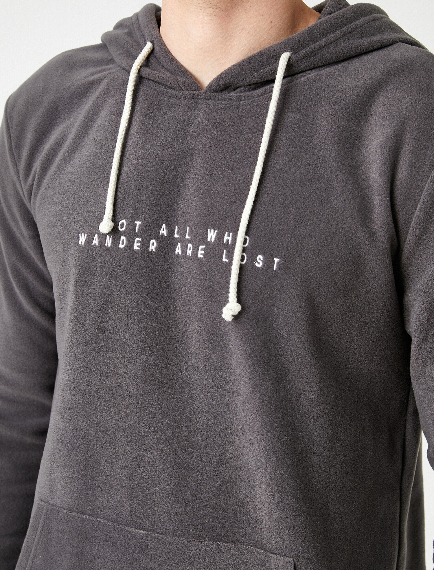   Kapüşonlu Polar Sweatshirt