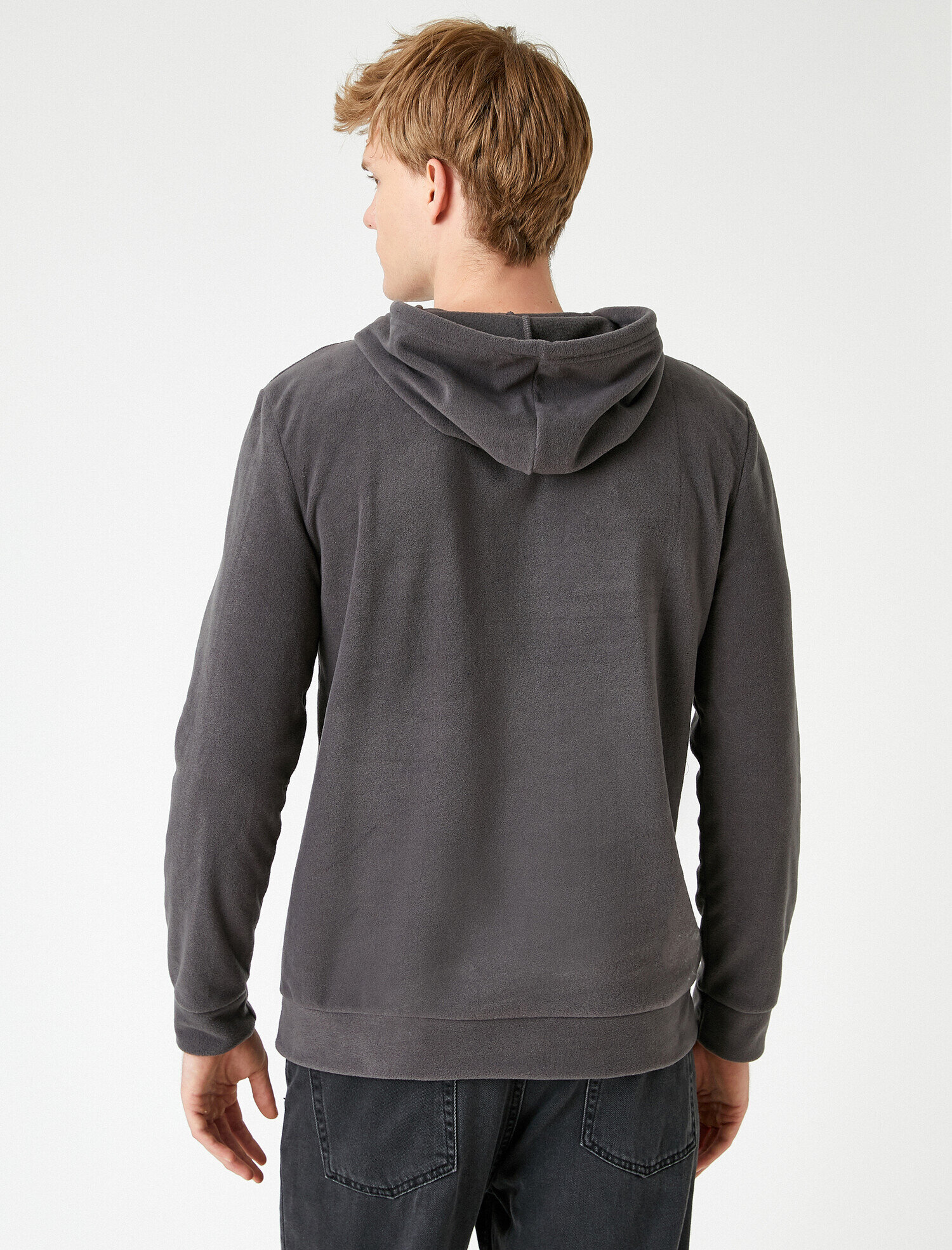   Kapüşonlu Polar Sweatshirt