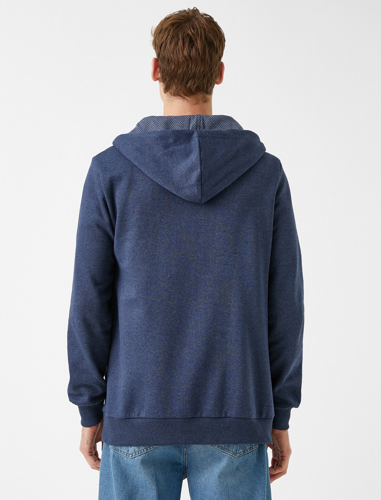   Kapüşonlu Fermuarlı Sweatshirt