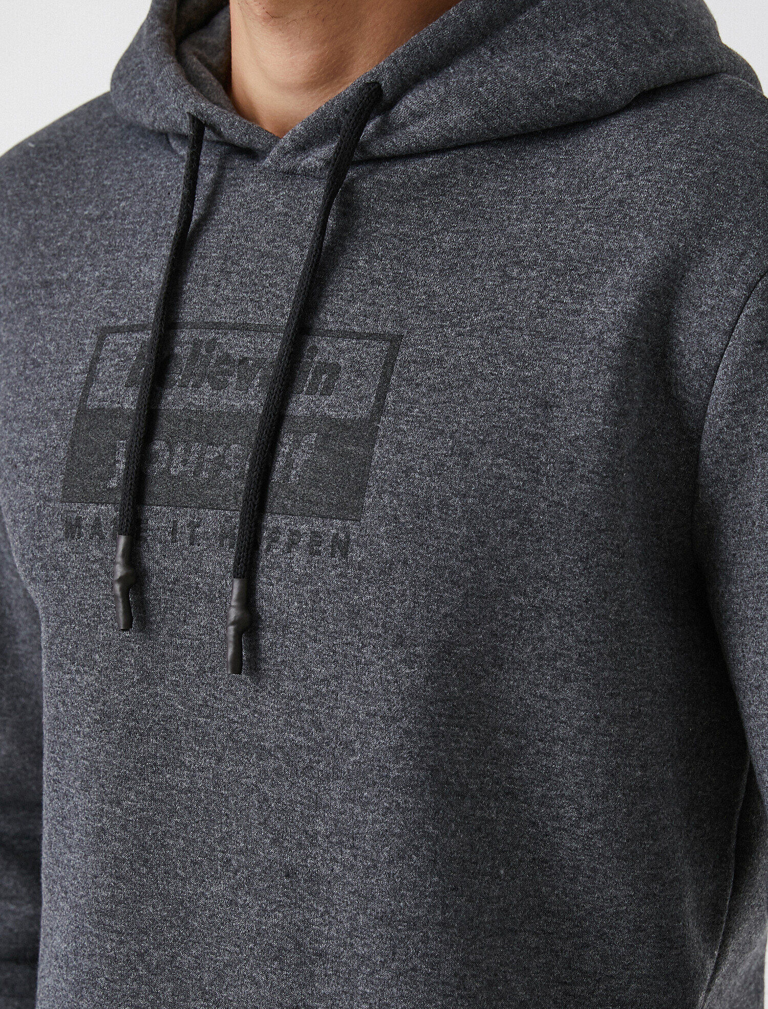   Baskılı Sweatshirt Kapşonlu