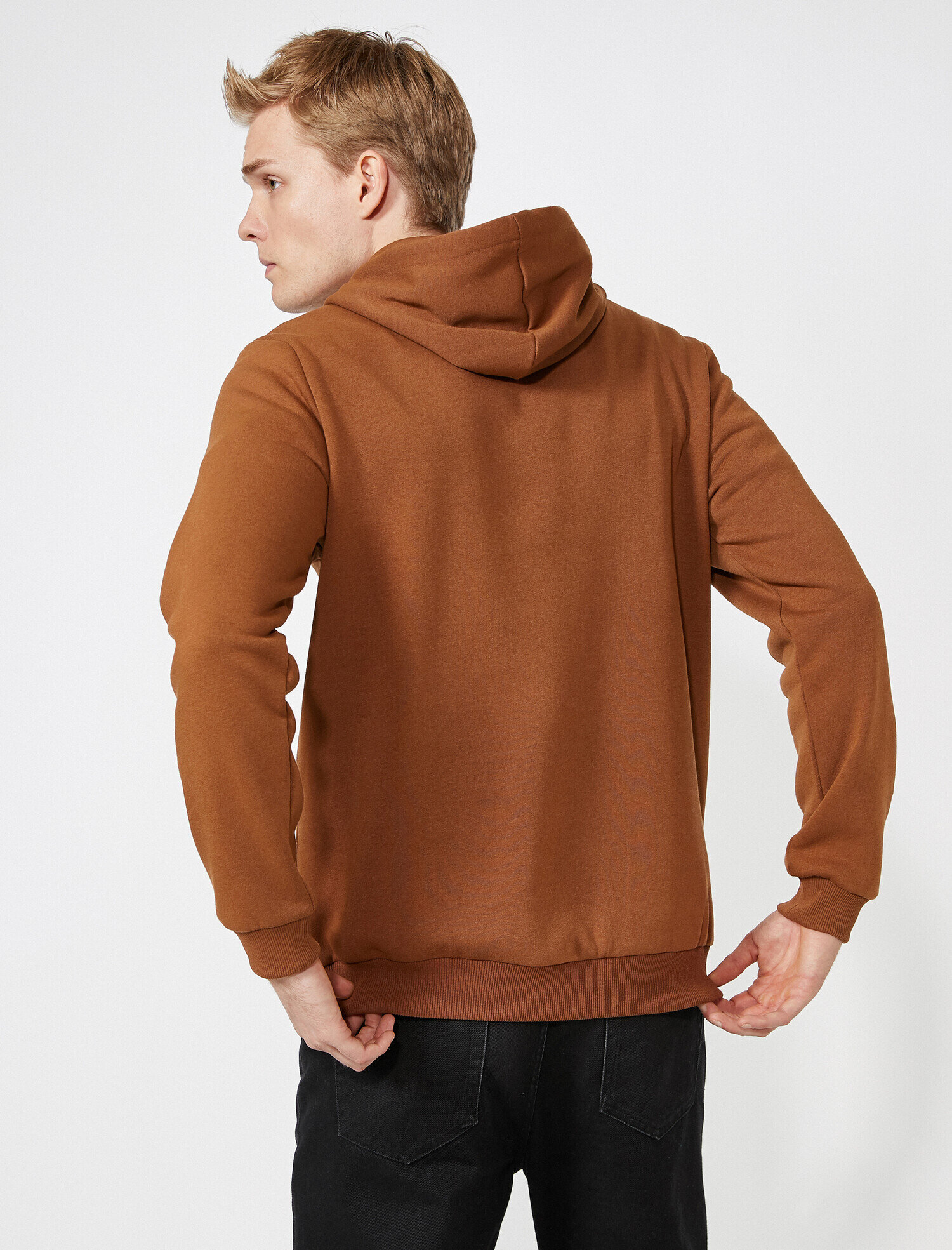 Baskılı Kapüşonlu Sweatshirt