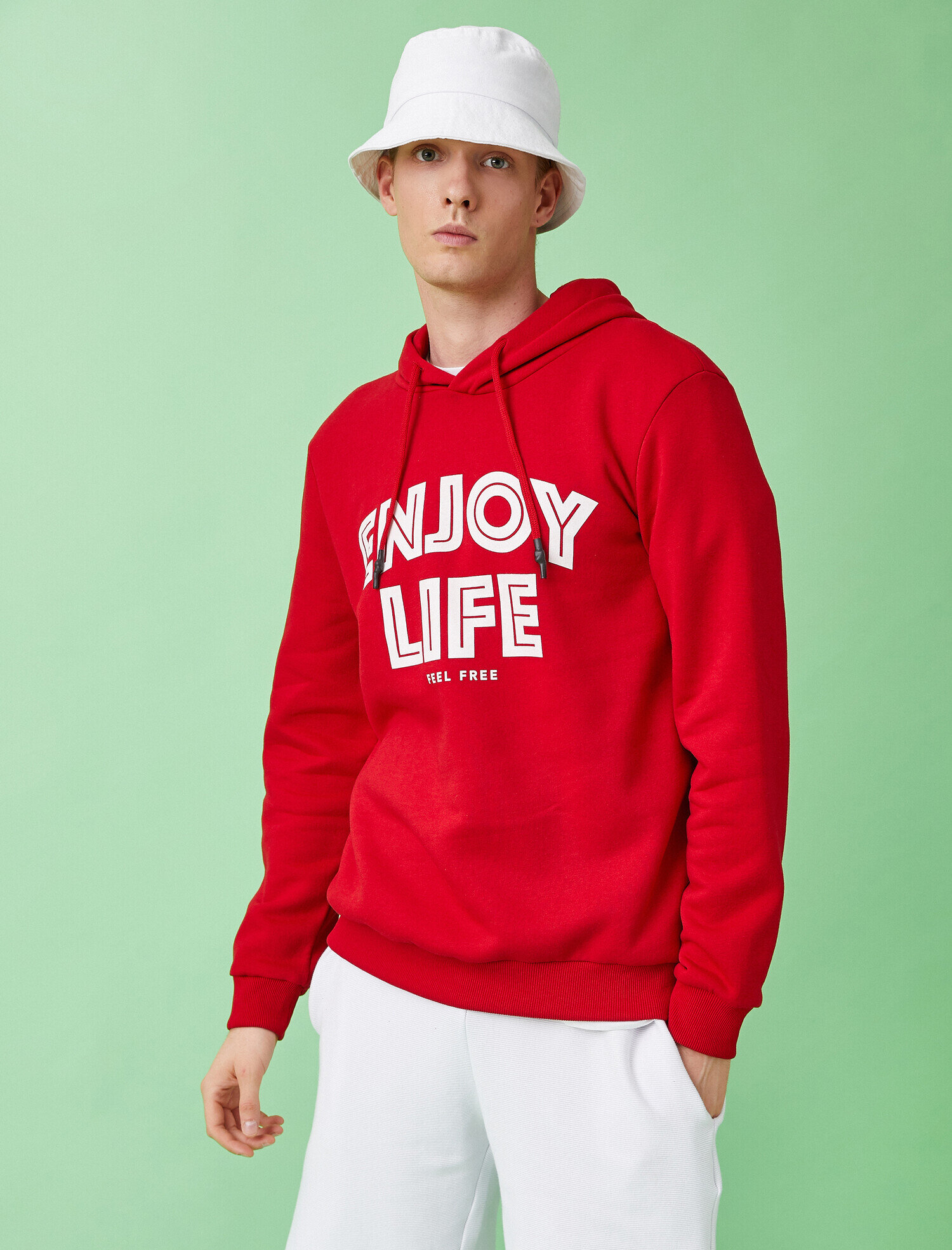   Kapüşonlu Sweatshirt Pamuklu